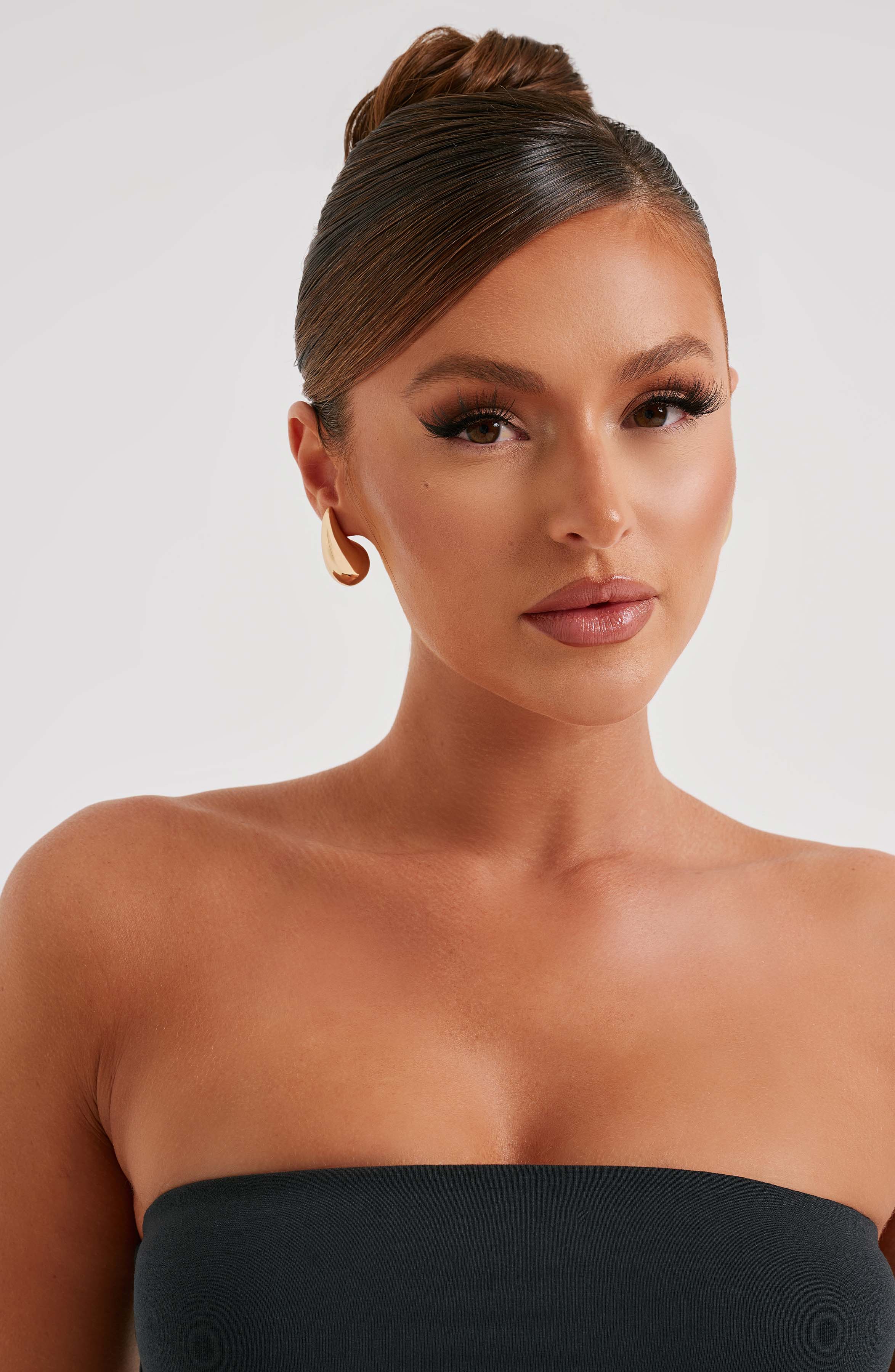 Fayth Small Earrings – Gold – image 2
