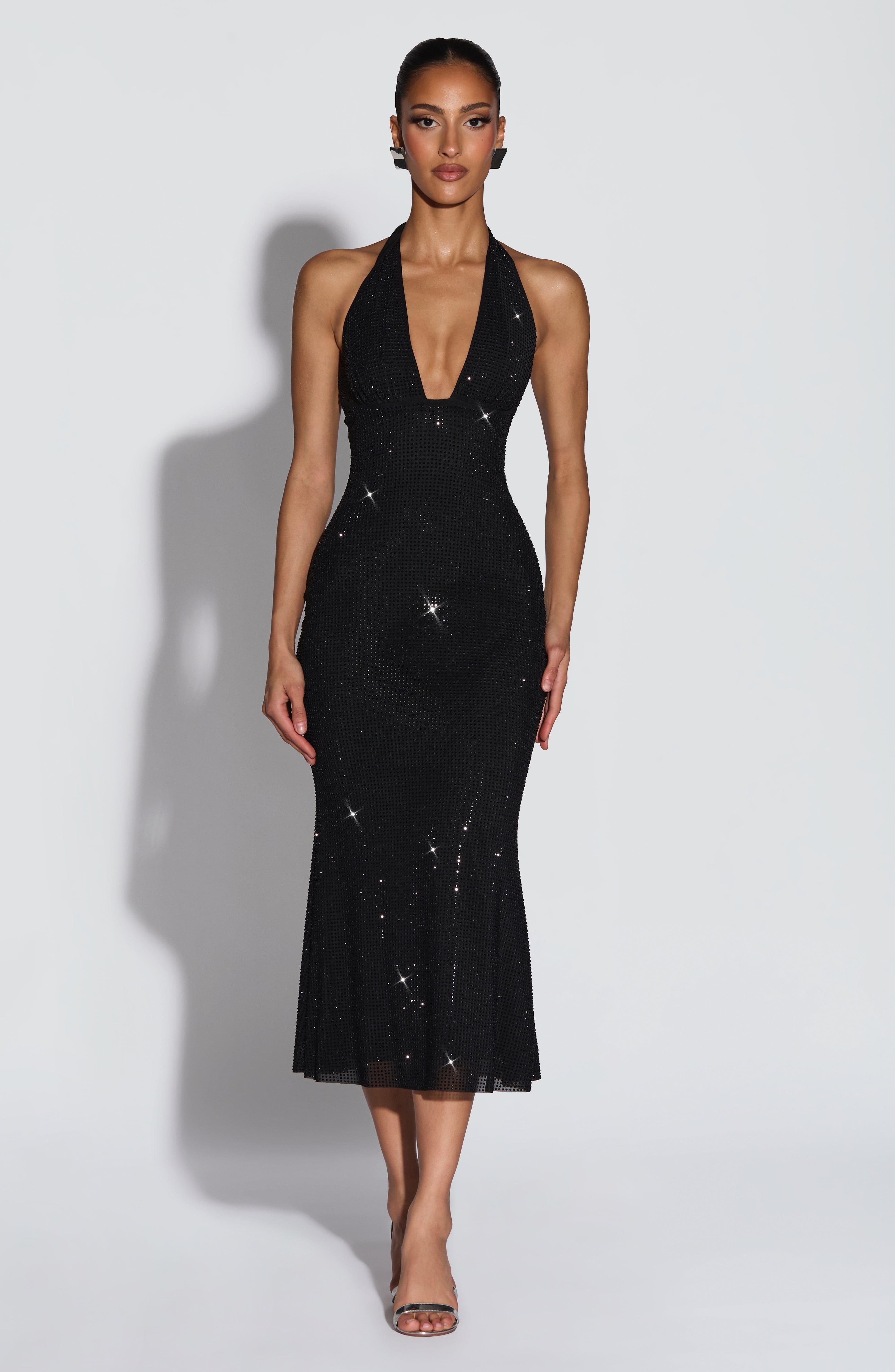 Sonora Midi Dress - Black – image 5