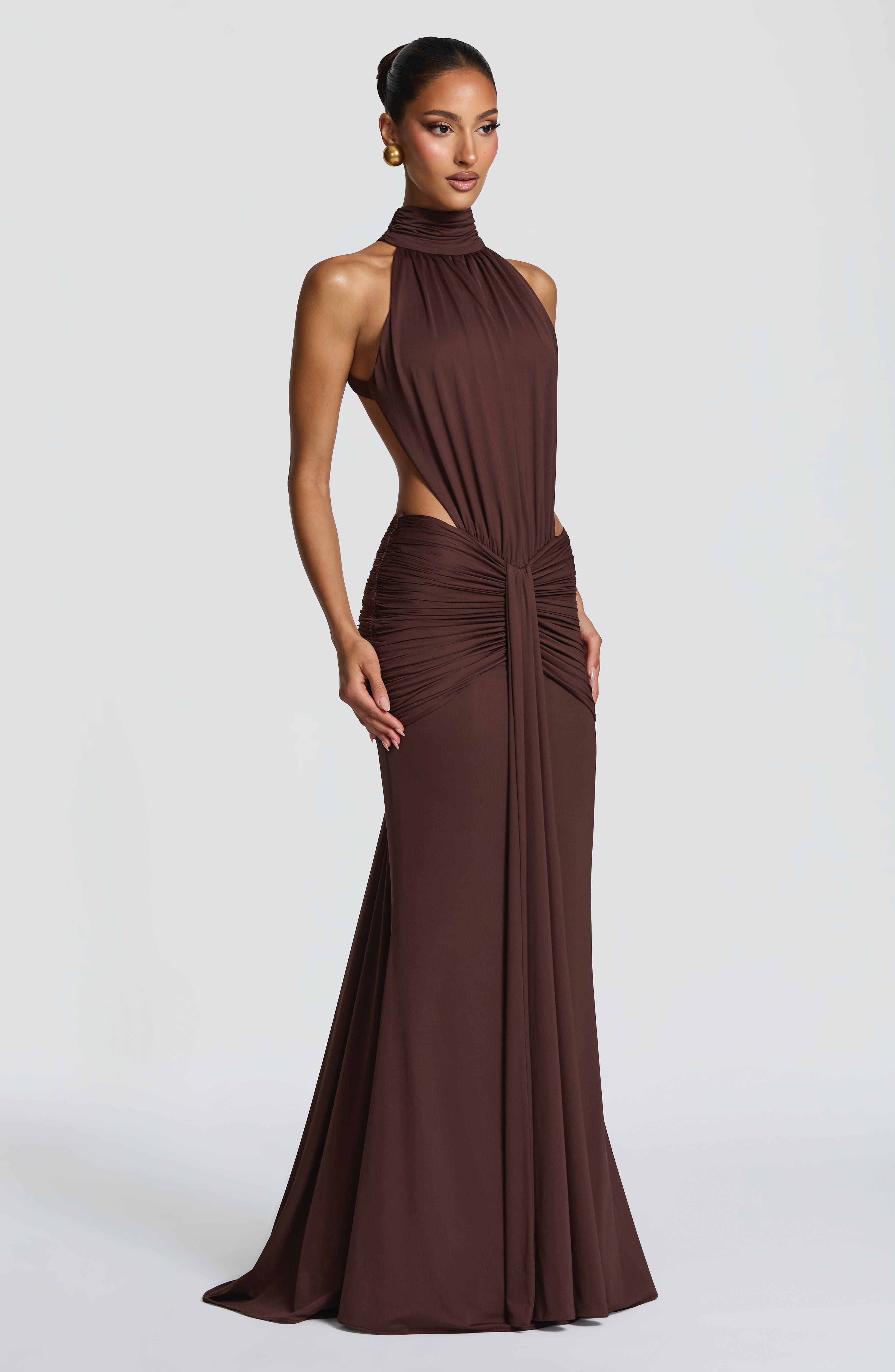 Thekla Maxi Dress - Plum Brown – image 3