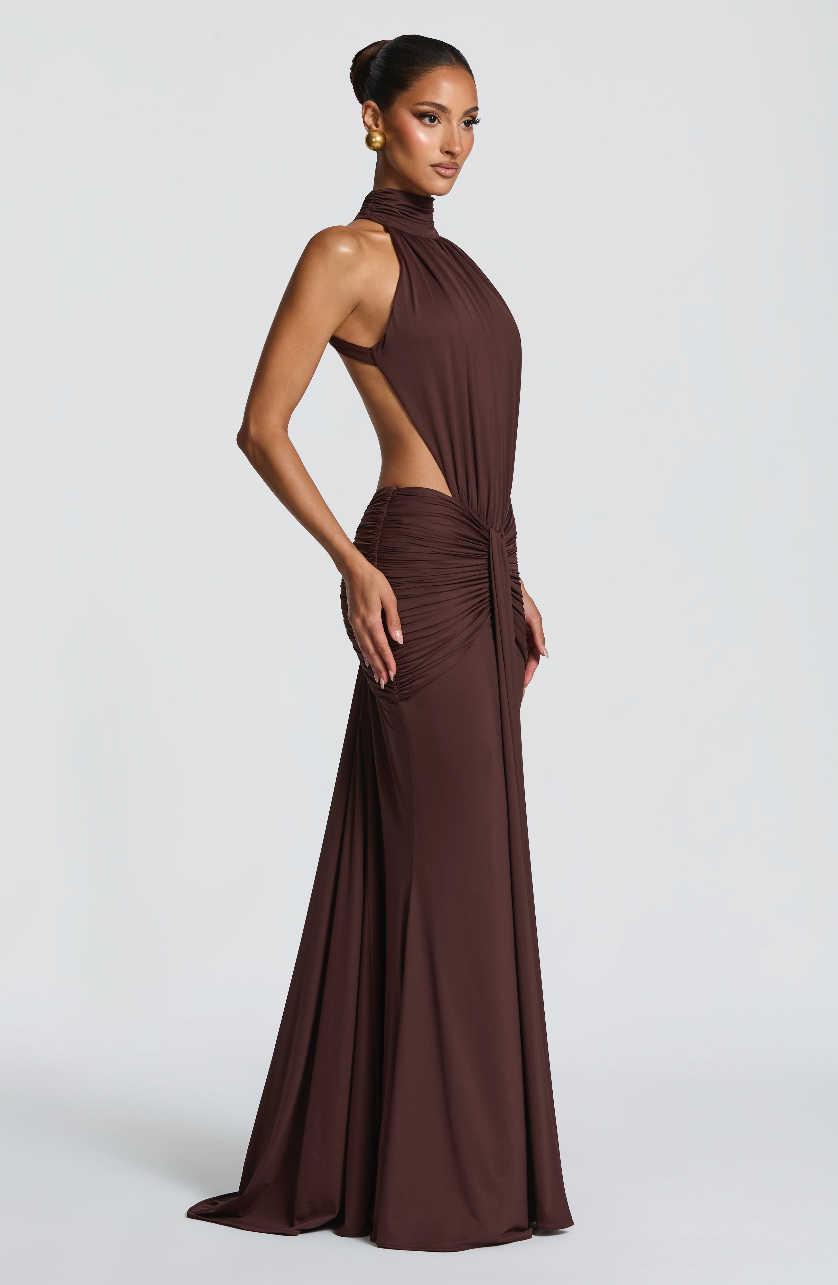 Thekla Maxi Dress - Plum Brown – image 5