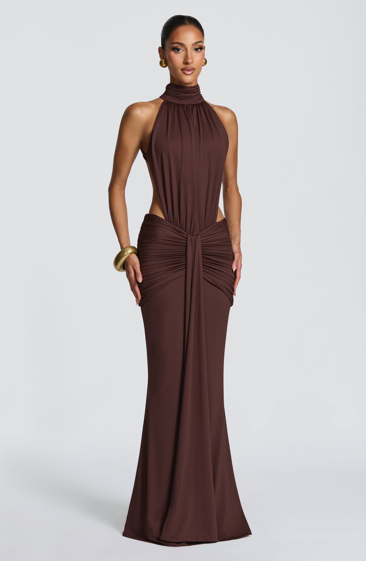 Thekla Maxi Dress - Plum Brown – image 1