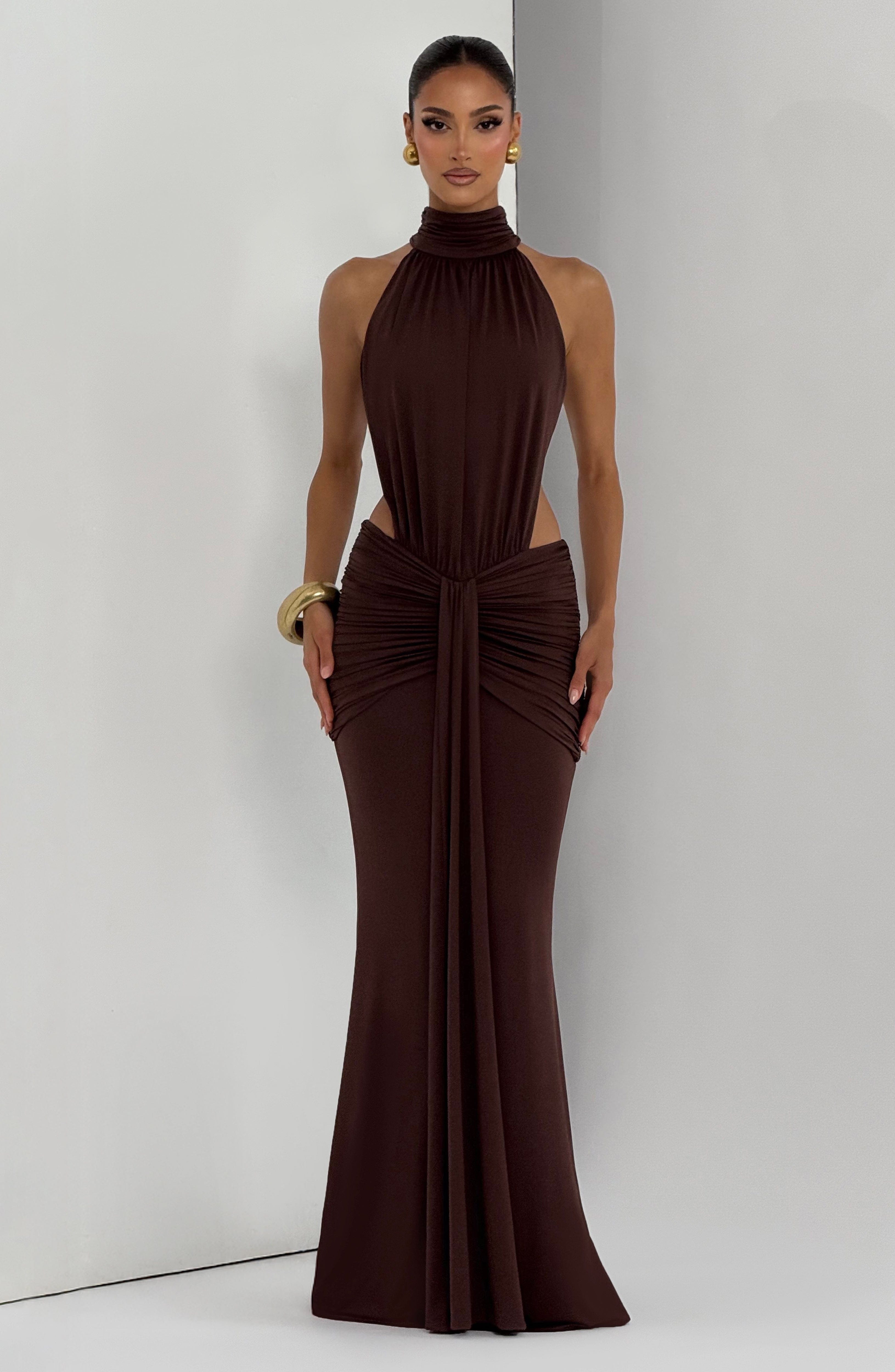 Thekla Maxi Dress - Plum Brown – image 14