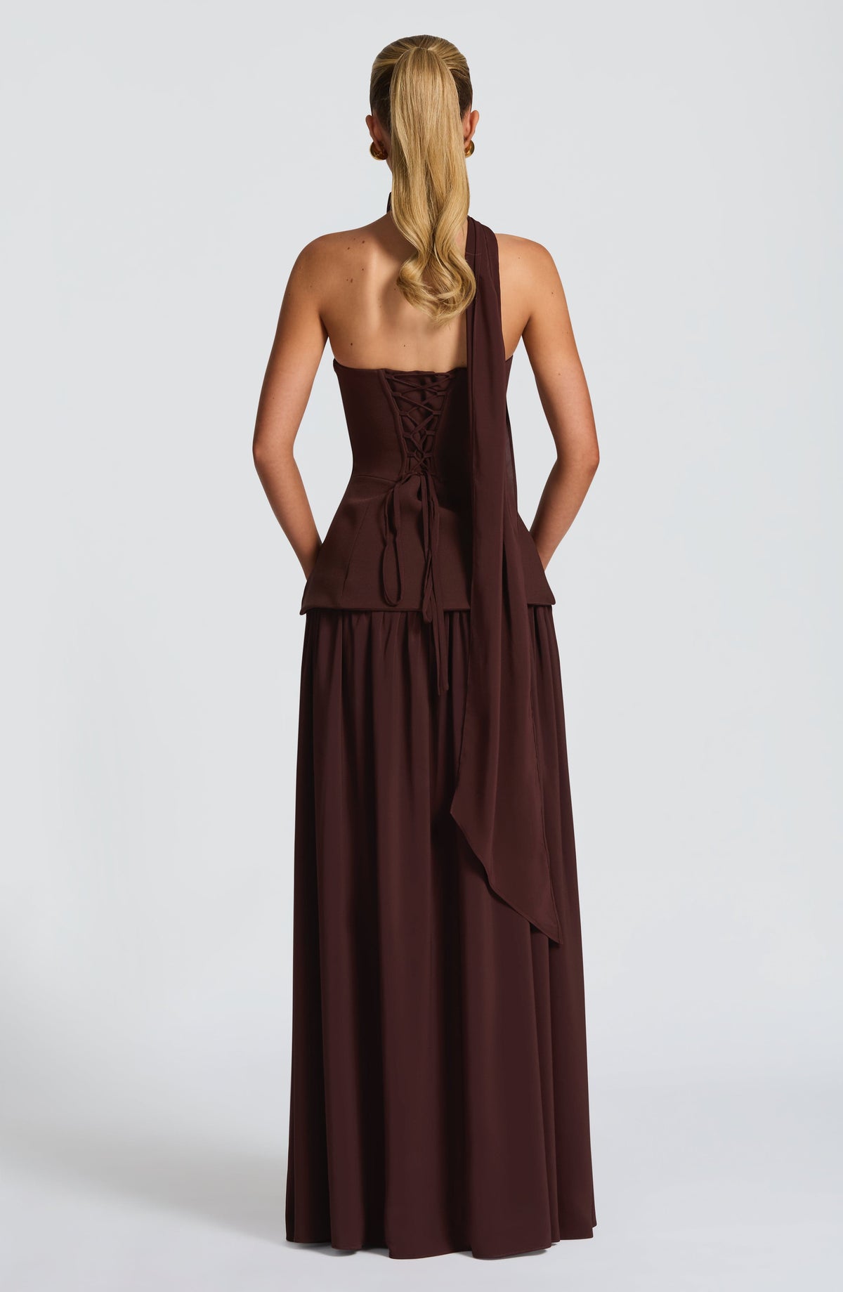 Vietta Maxi Dress - Plum Brown – image 2