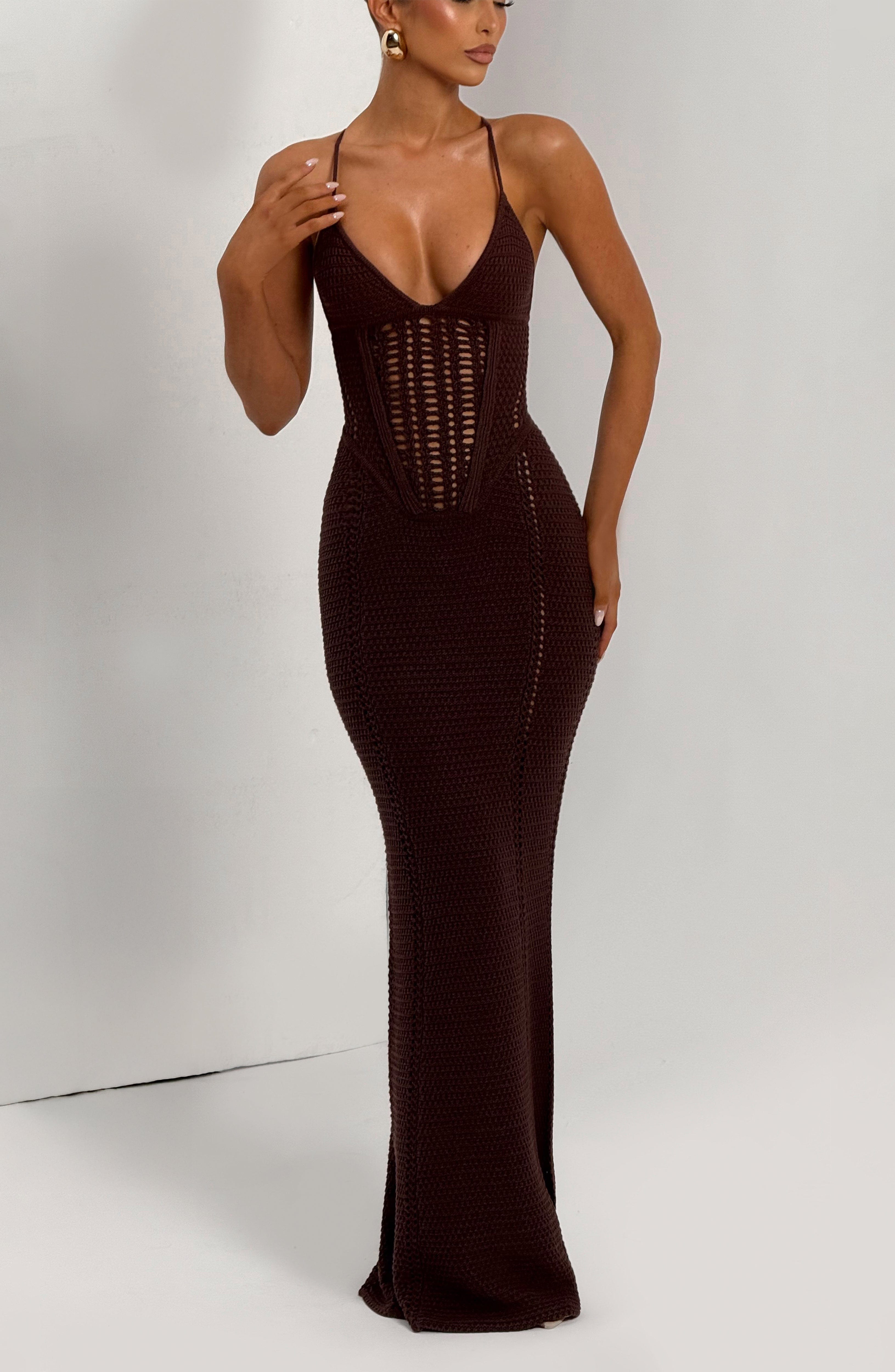 Xanthe Maxi Dress - Plum Brown – image 7