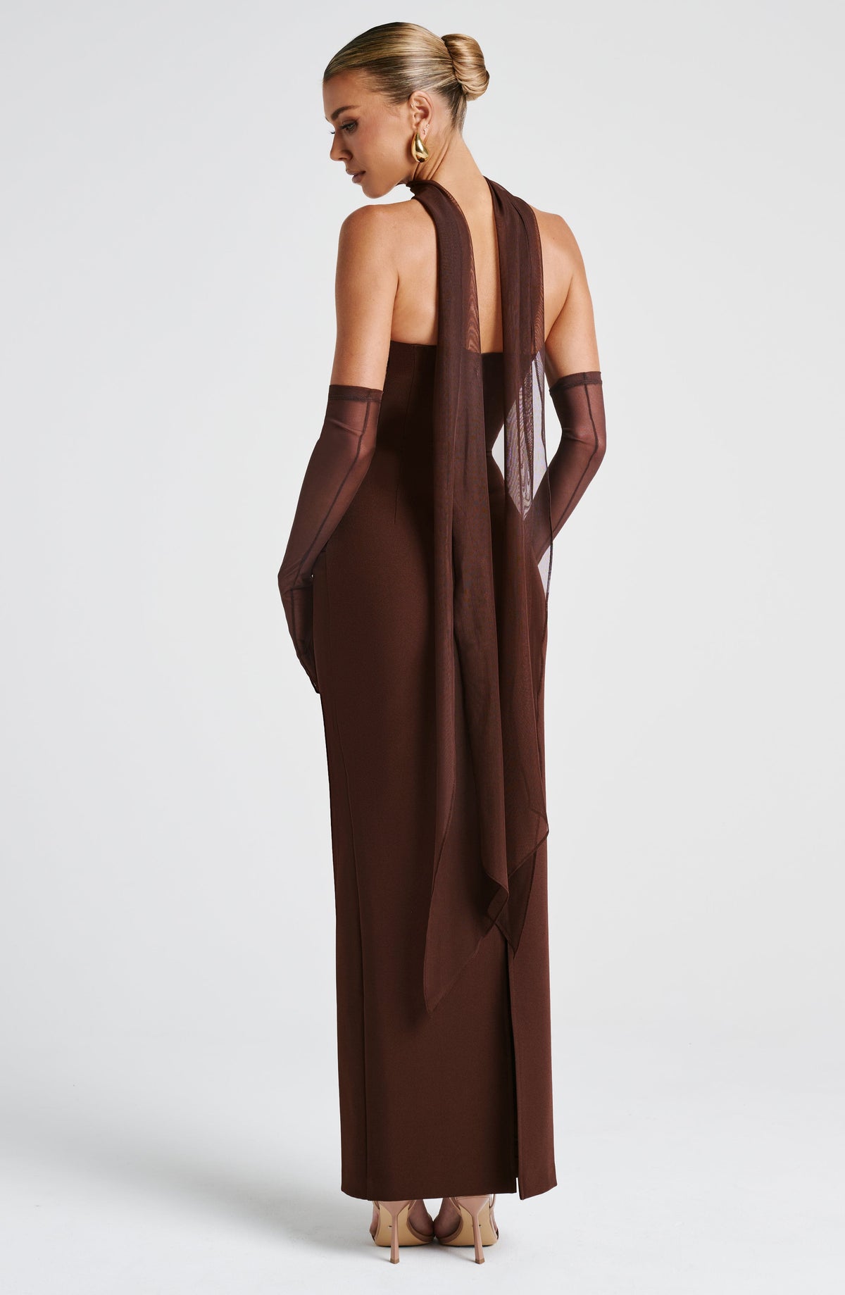 Yulia Maxi Dress - Plum Brown – image 6