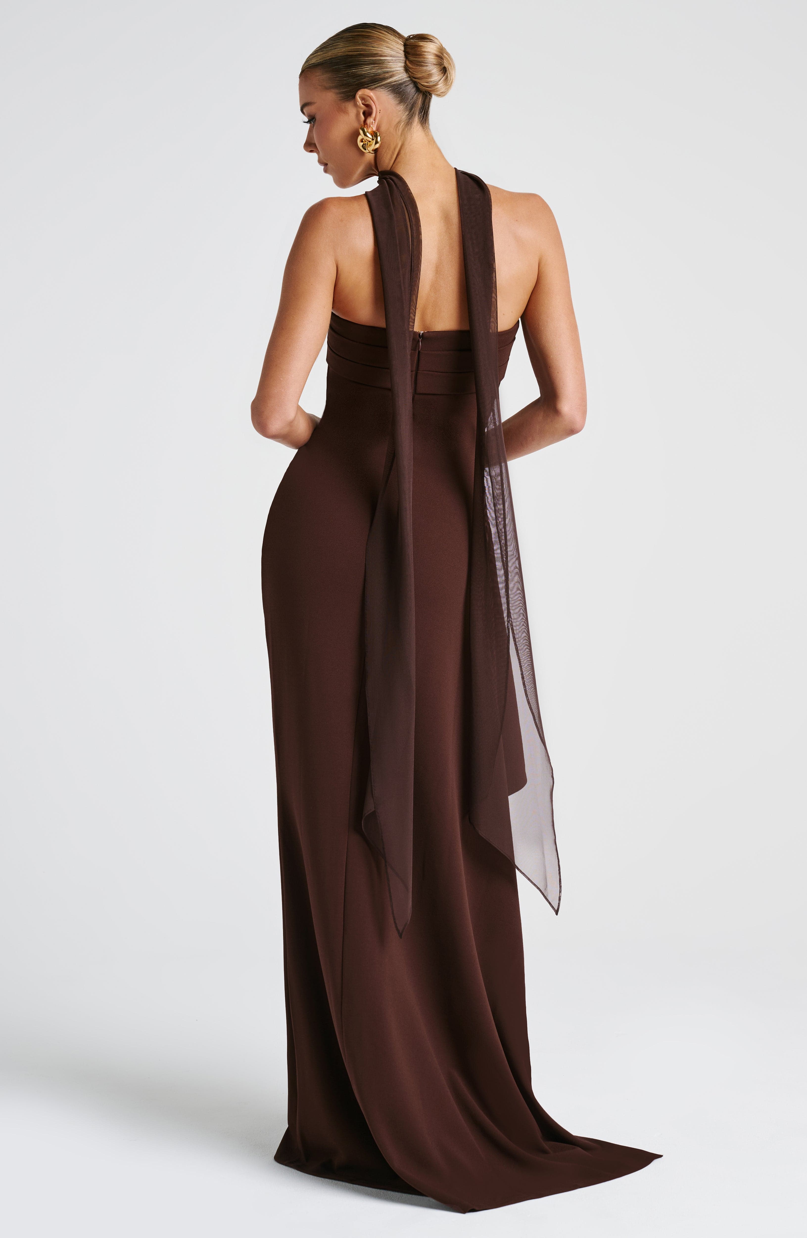 Zafira Maxi Dress - Plum Brown – image 2