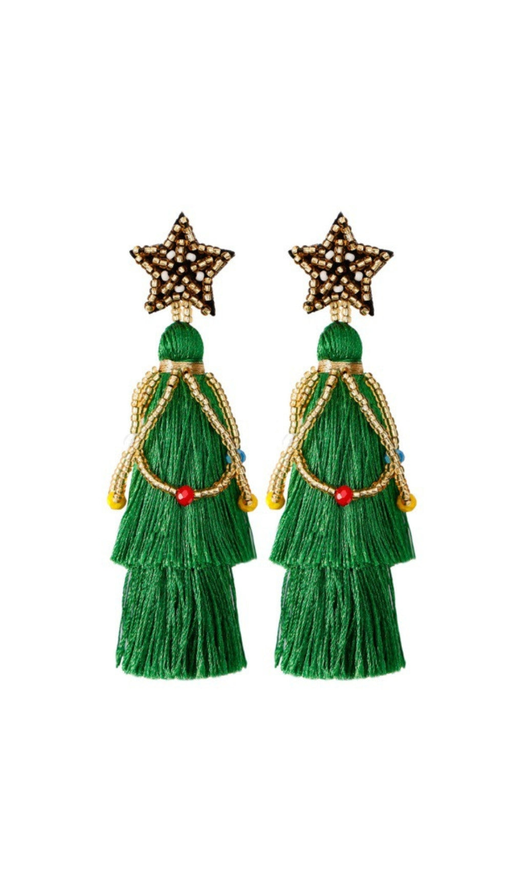Scarlitt Star Tassel Earrings – image 1