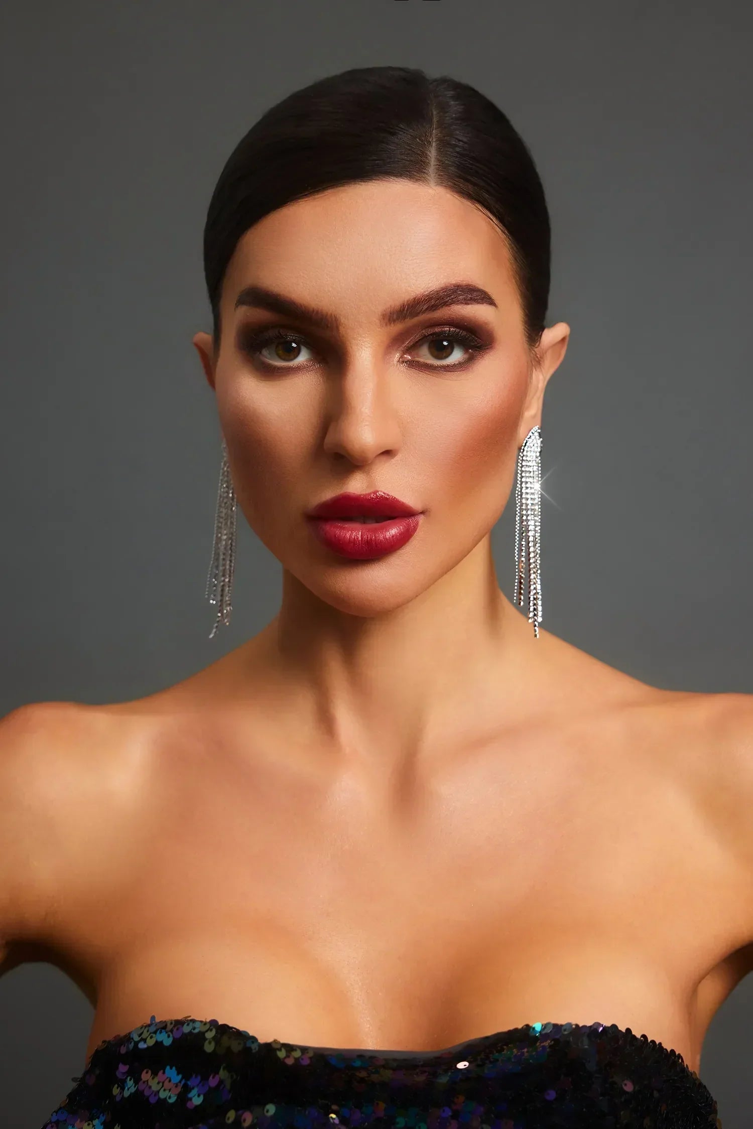 Sienna Earrings – Crystal Drop – image 2