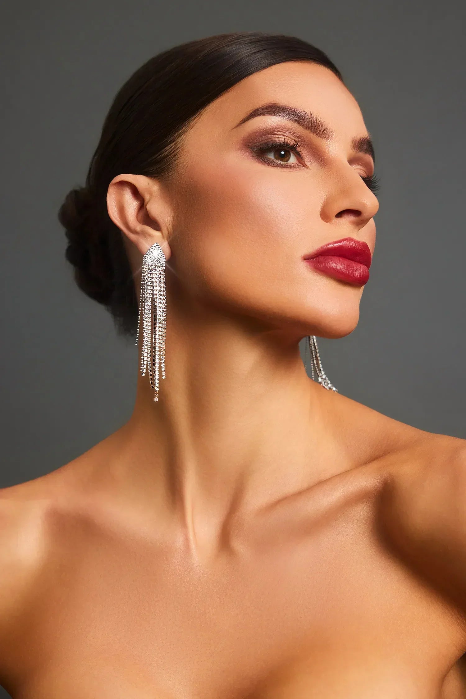 Sienna Earrings – Crystal Drop – image 1