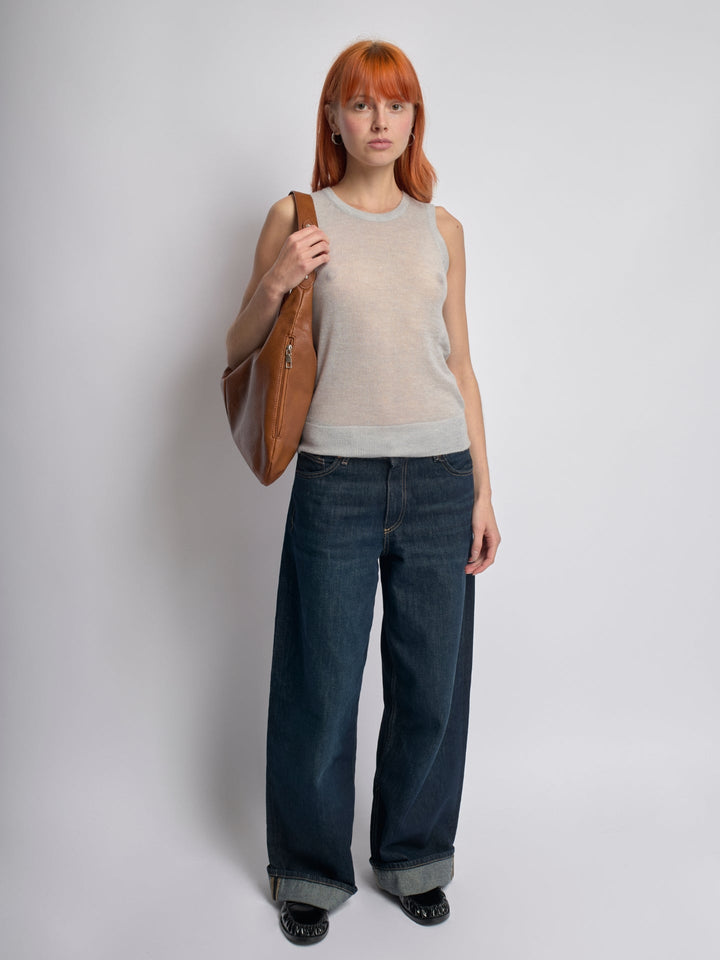 Schwarze Umhängetasche Damen | Geräumige Tasche mit Reißverschluss