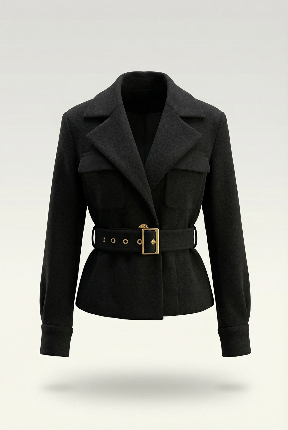 Claudia Short Belted Blazer – Black – image 8