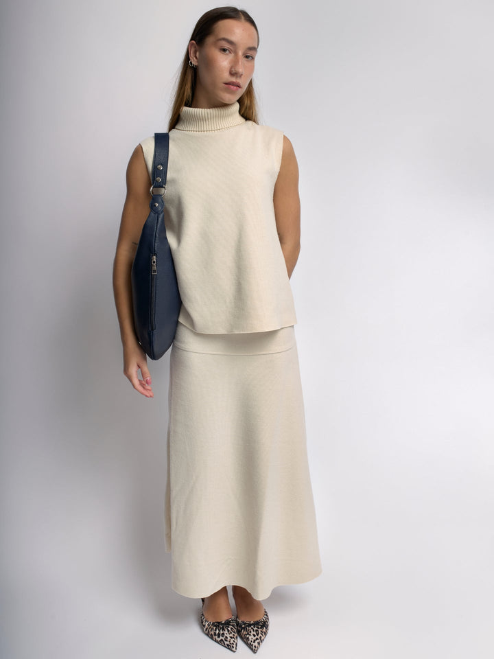 Schwarze Umhängetasche Damen | Geräumige Tasche mit Reißverschluss