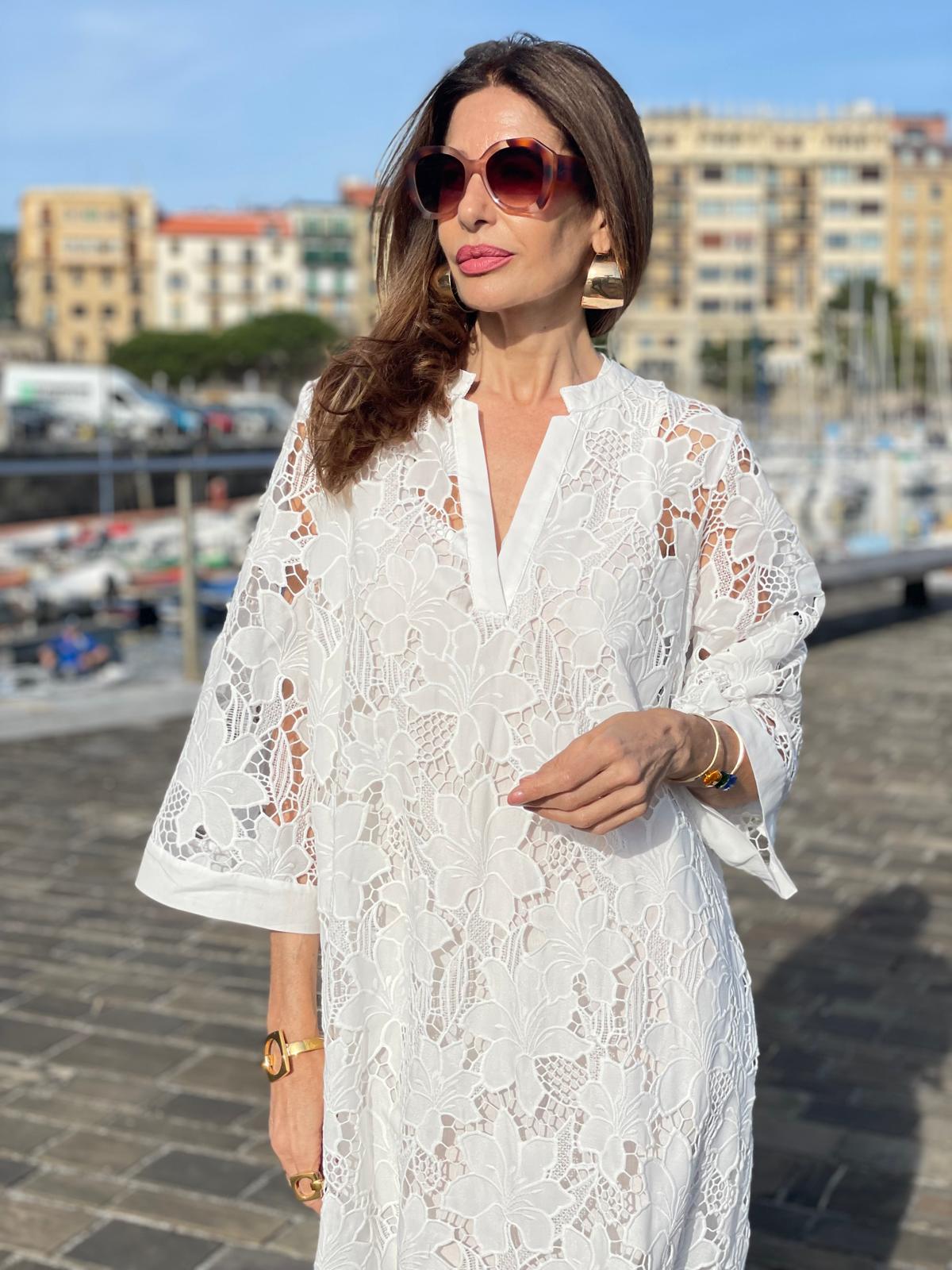 Luana Dress in White Lace – image 6