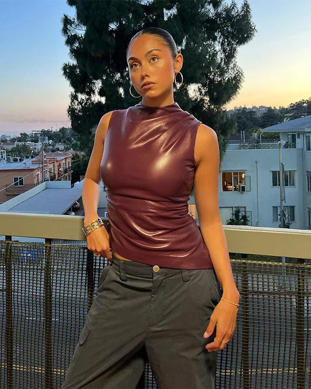 Luxe Leather Top – image 3
