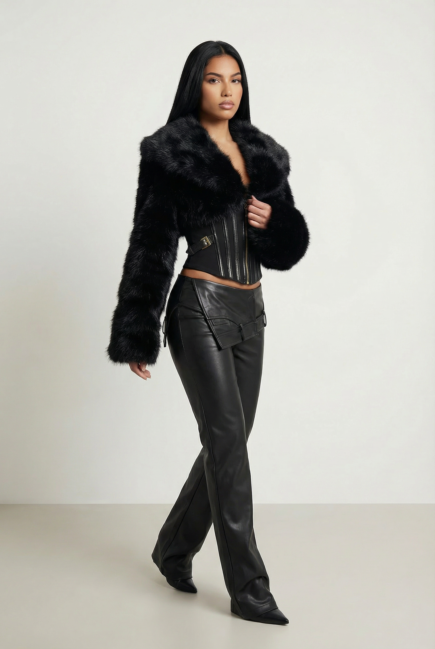 Élisabeth Short Coat – Black – image 5