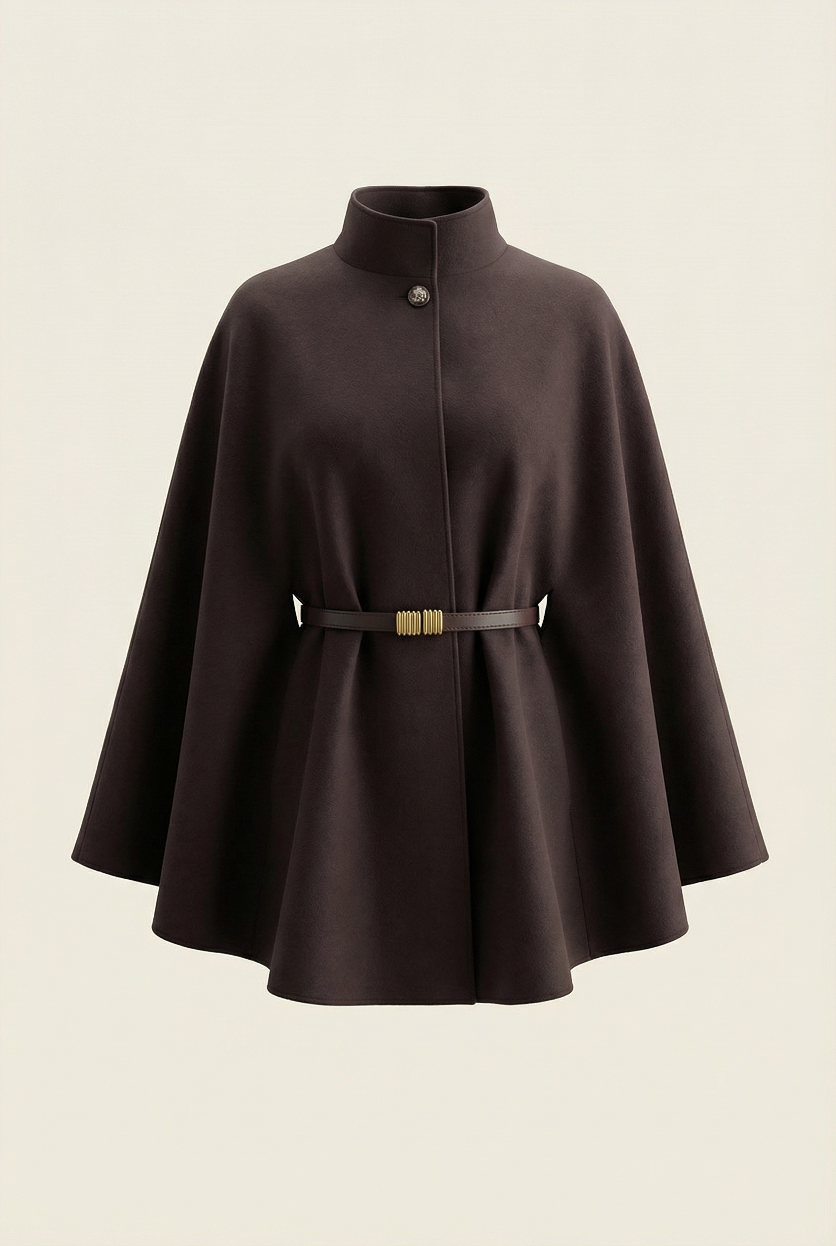 Soline Mid-Length Cape – Brown – image 6