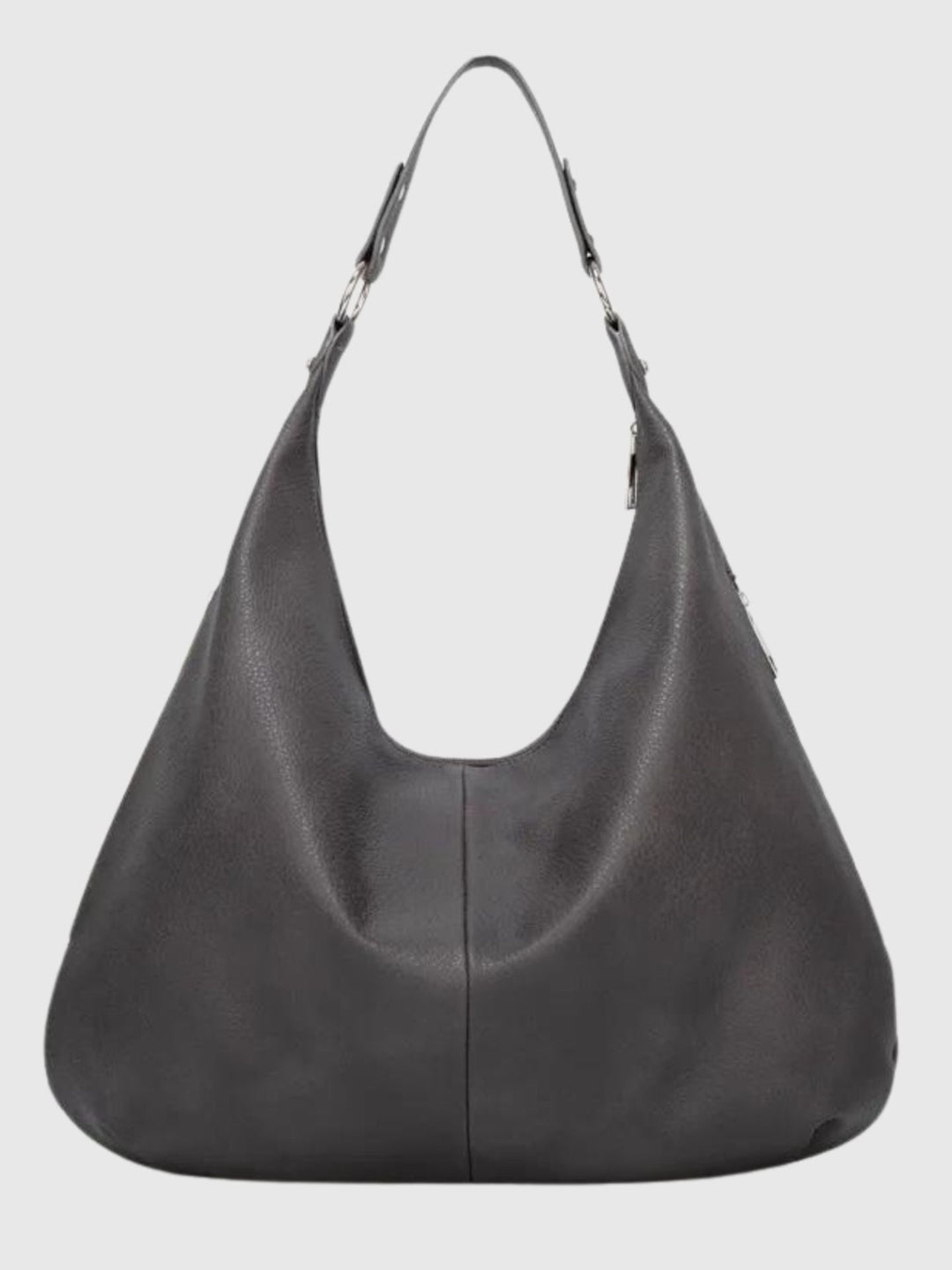 Schwarze Umhängetasche Damen | Geräumige Tasche mit Reißverschluss