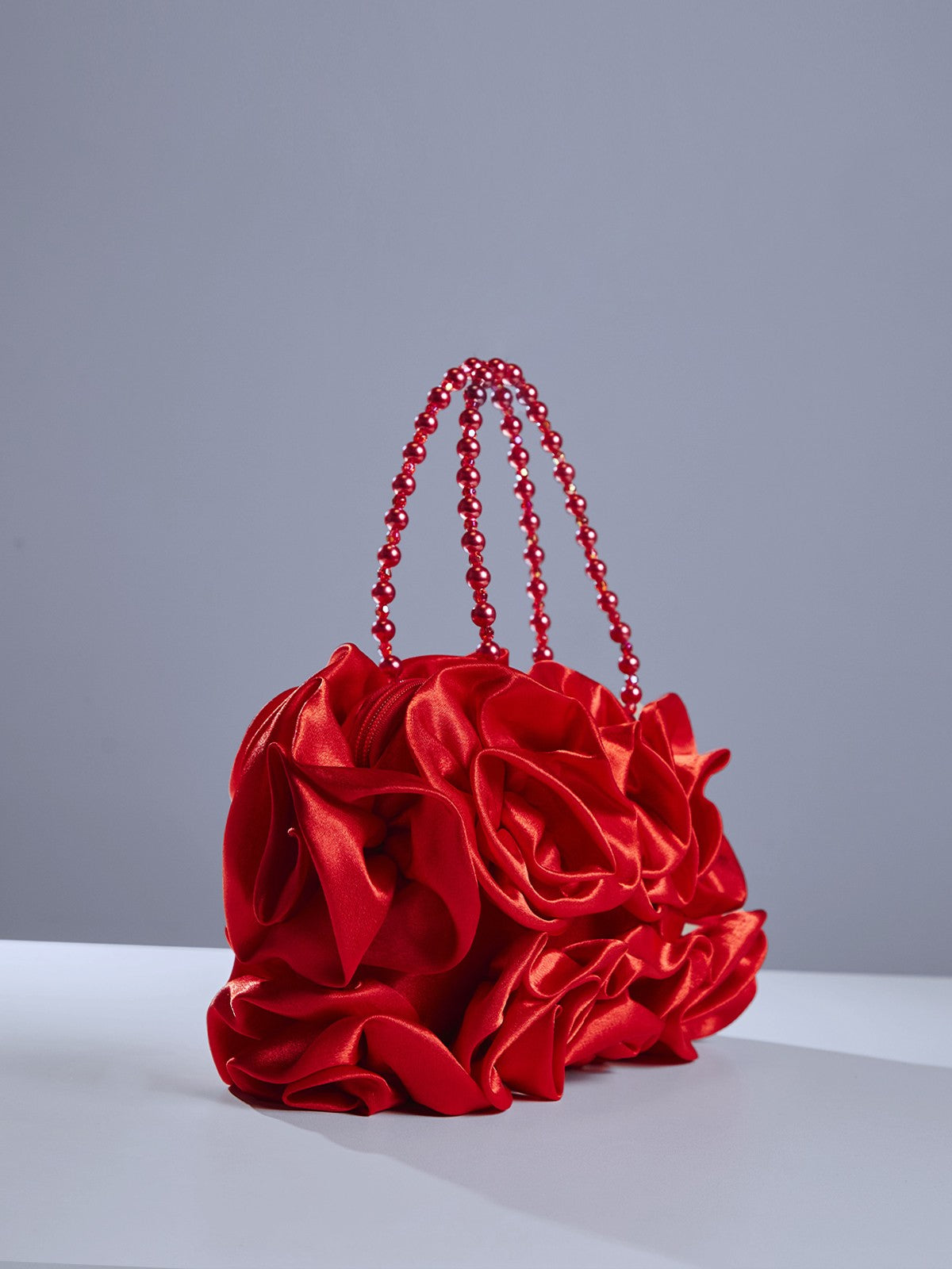 Adahy Flower Satin Bag In Red – image 4