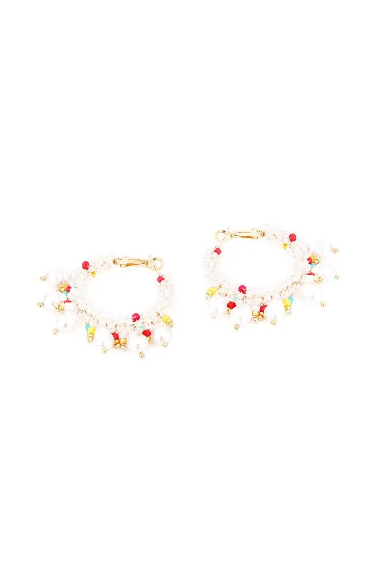 Metal Beaded Earrings – image 2