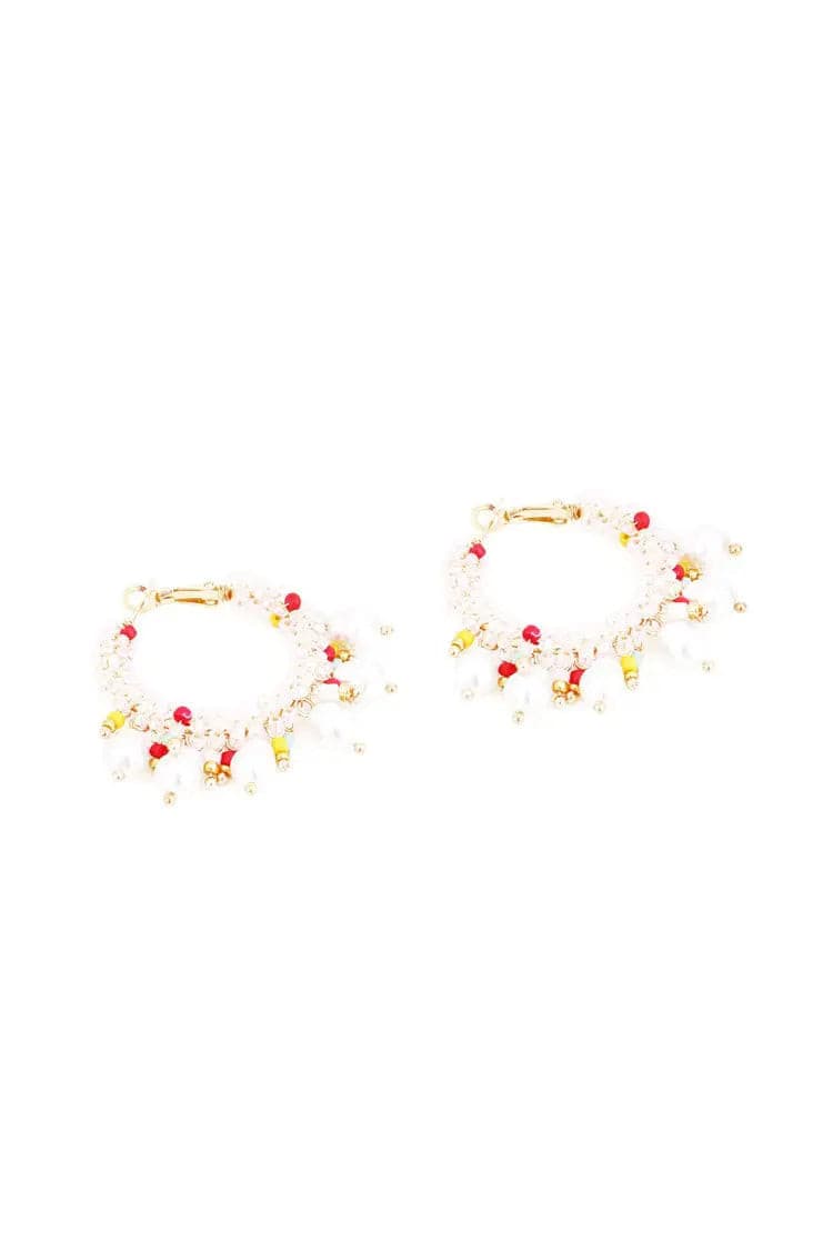 Metal Beaded Earrings – image 1