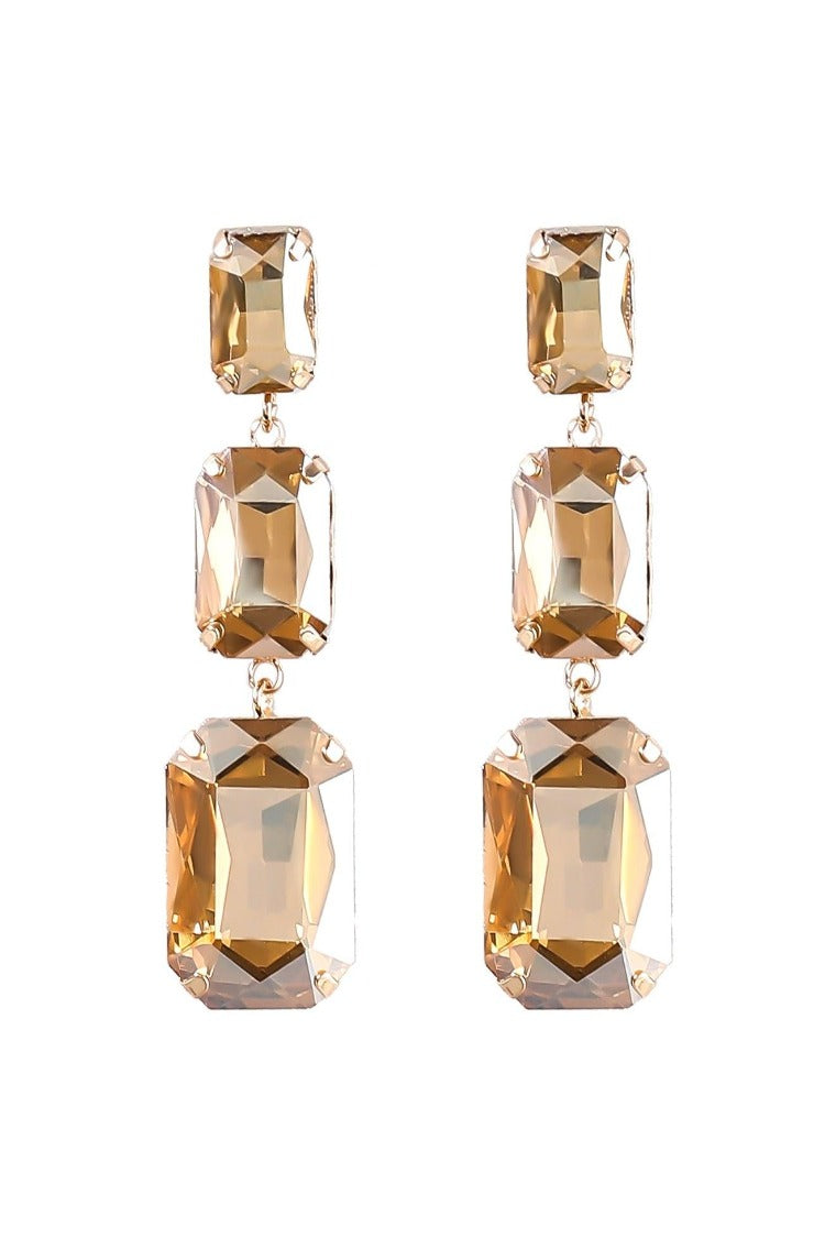 Adalyn Crystal Gem Drap Earrings – image 4