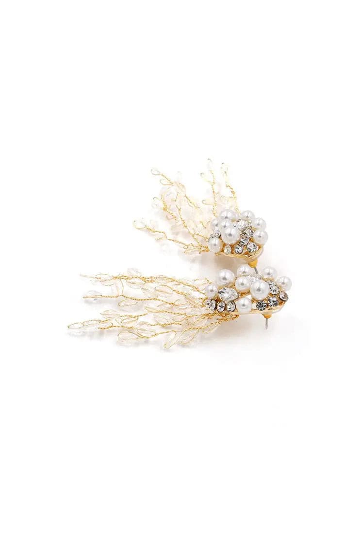 Melanie Crystal Tassel Earrings – image 2