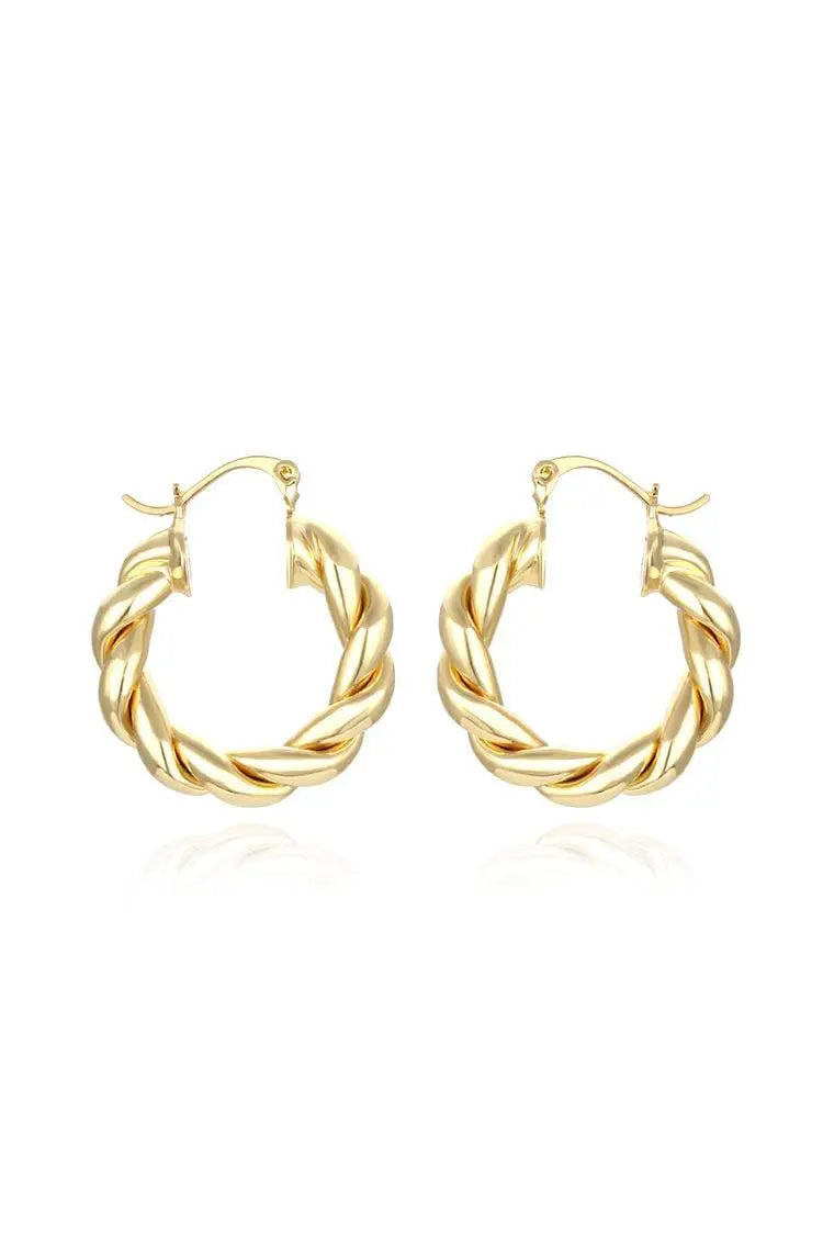 Maina Spiral Circle Earrings – image 1