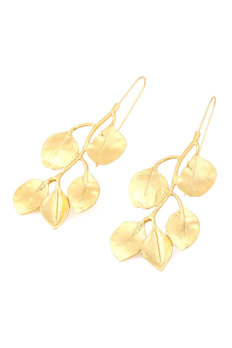 Carwyn Golden Leaves Earrings – image 5