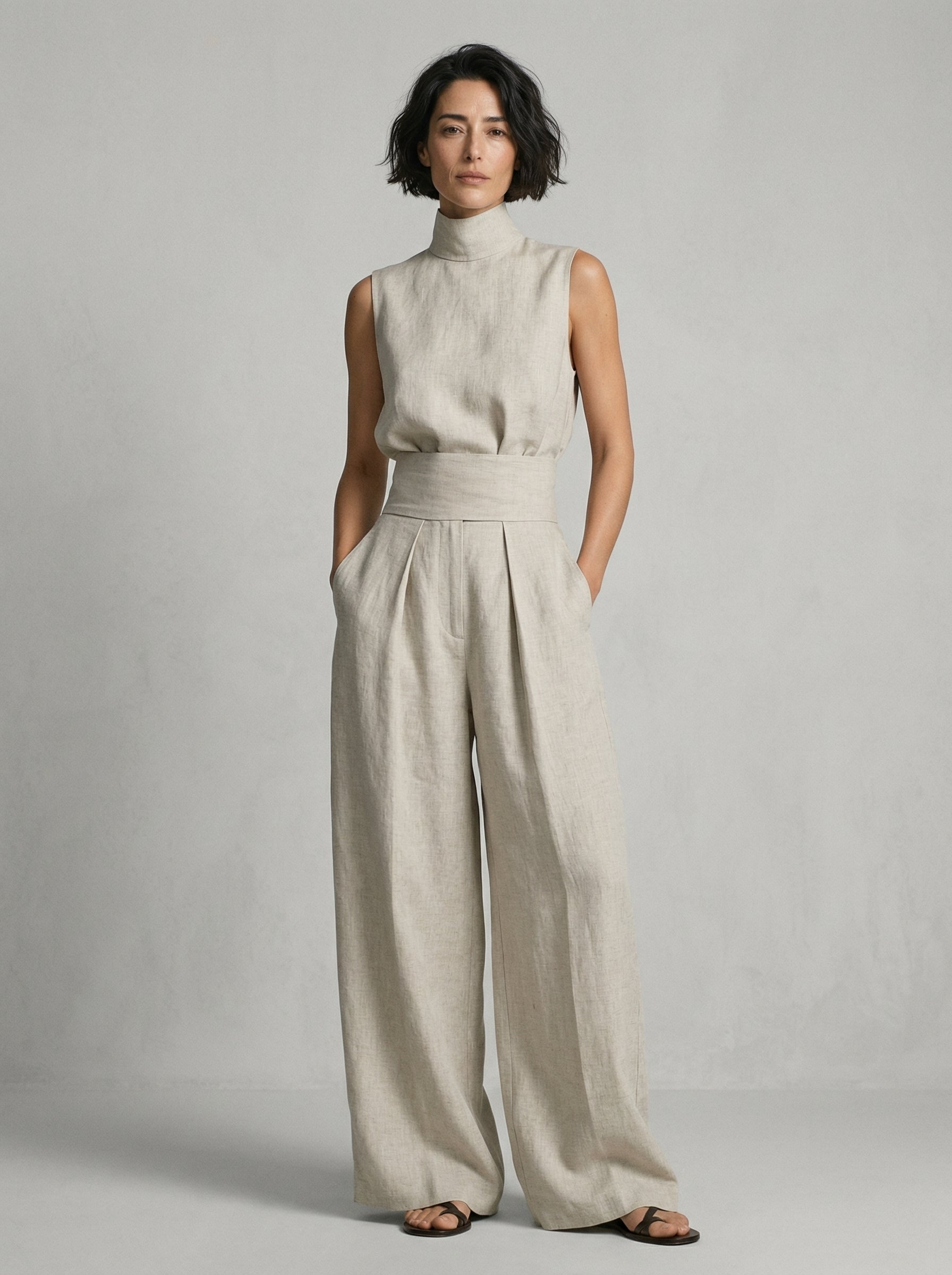 Minimalist Sleeveless Top Set – image 1