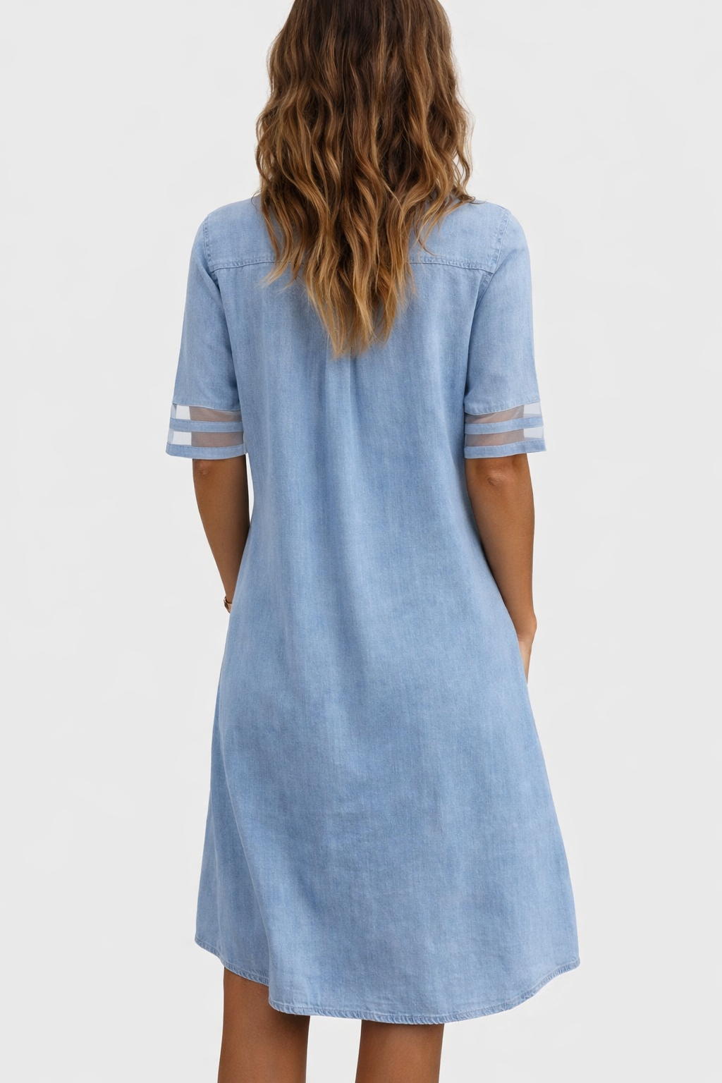 Brittany – Figure Flattering Denim Dress – image 2