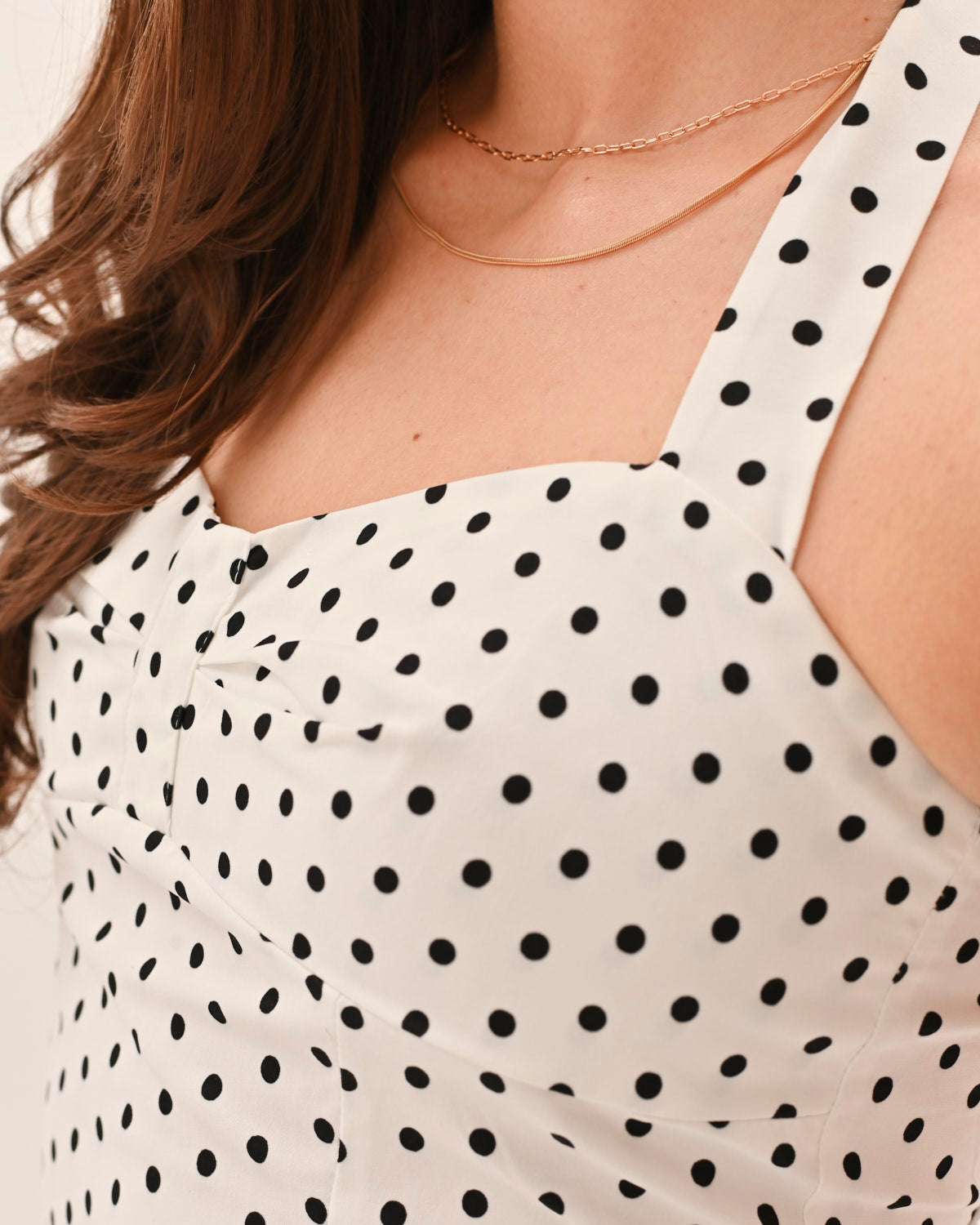 Athena Polka Dot Top - White – image 3