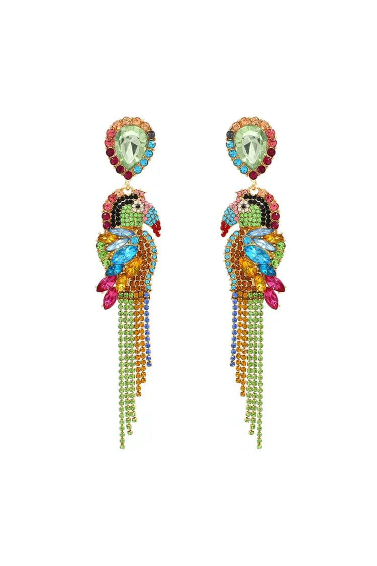 Kaizen Parrot Diamante Earrings – image 1