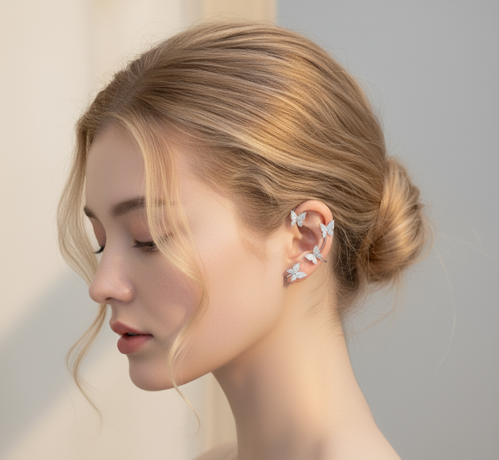 Celestia Butterfly Ear Cuff – Pair – image 5