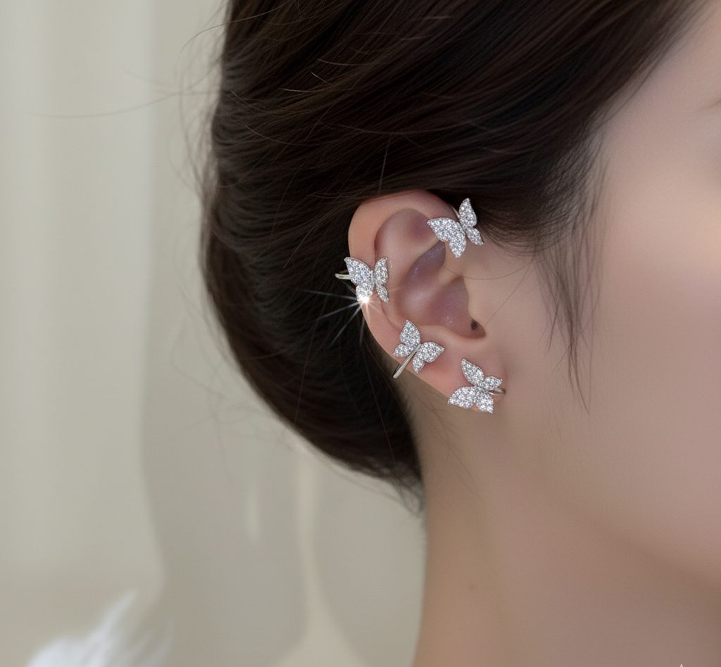 Celestia Butterfly Ear Cuff – Pair – image 4