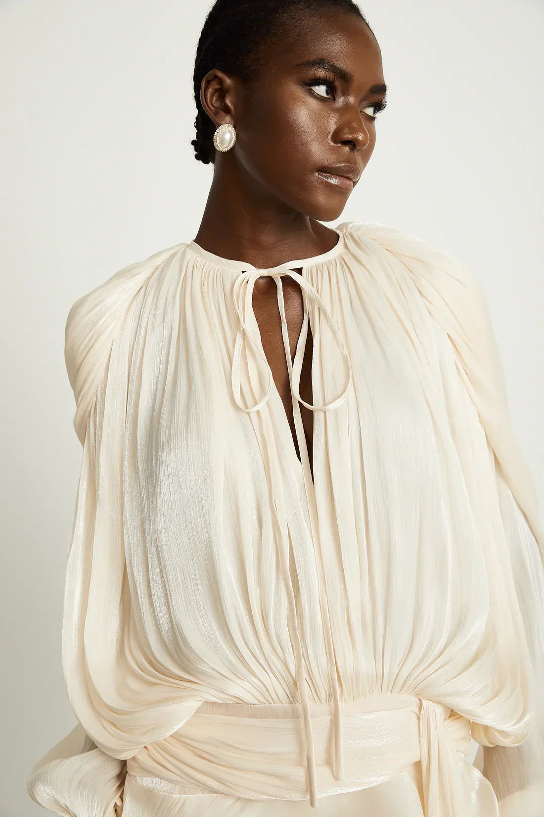 Eugénie Fully Pleated Ruffled Mini Dress – image 4
