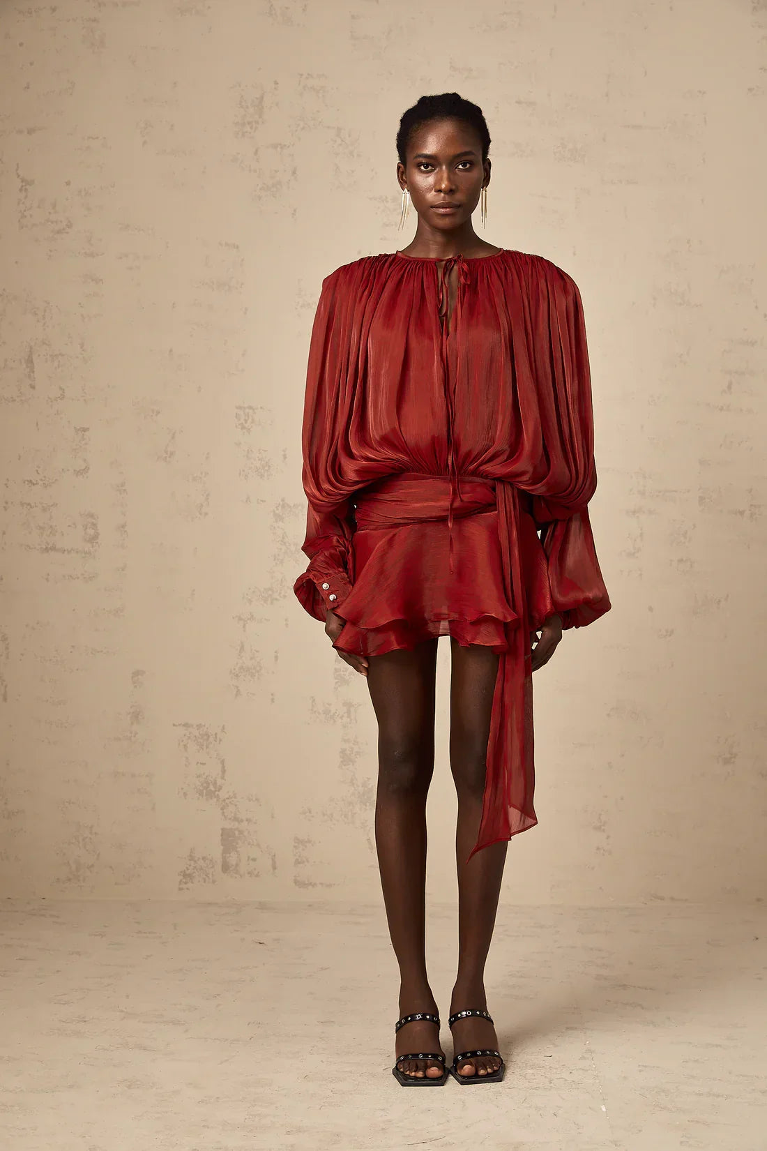 Eugénie Fully Pleated Ruffled Mini Dress – image 12