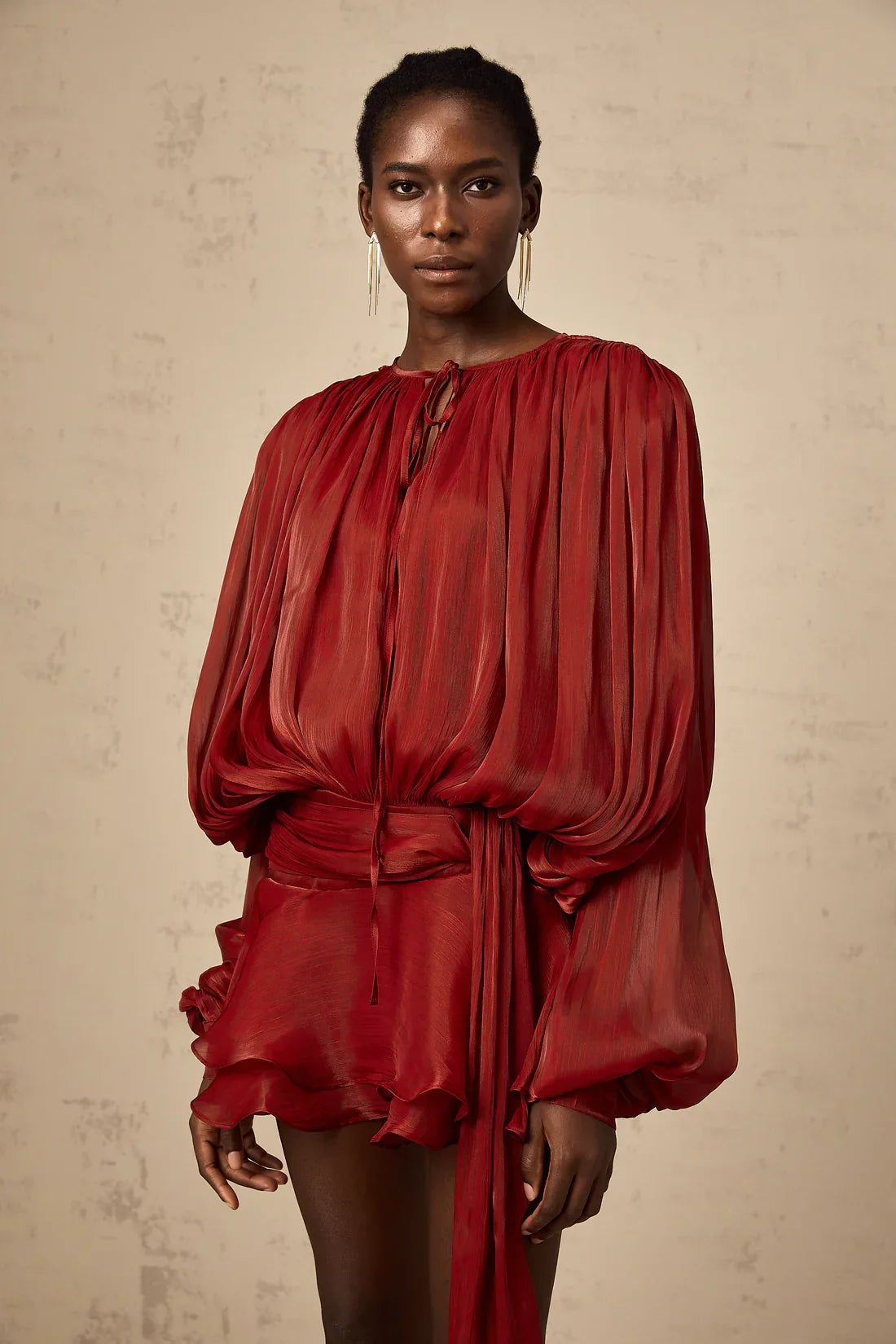 Eugénie Fully Pleated Ruffled Mini Dress – image 13