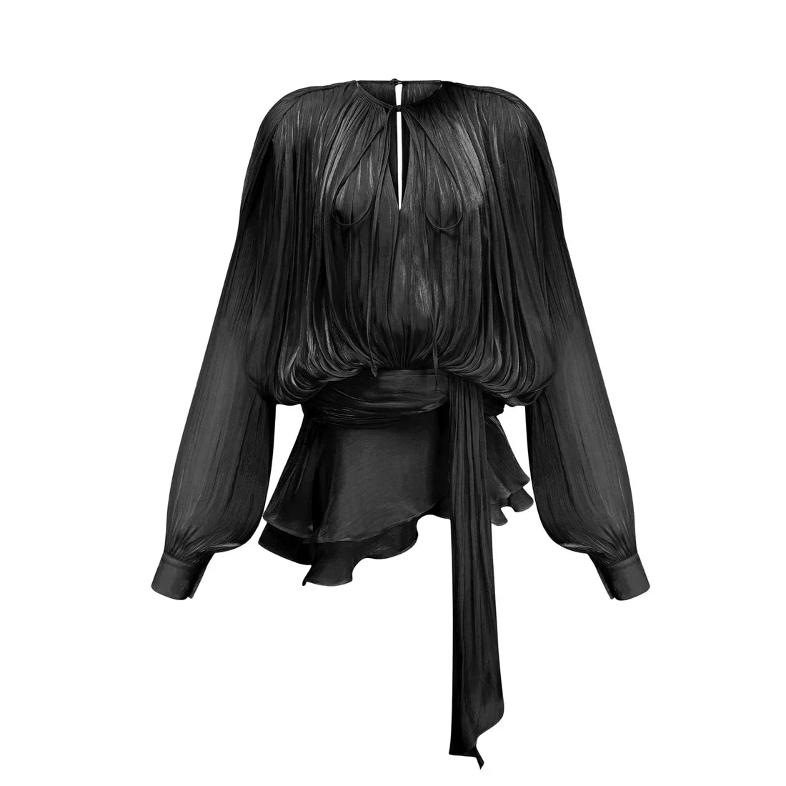 Eugénie Fully Pleated Ruffled Mini Dress – image 21