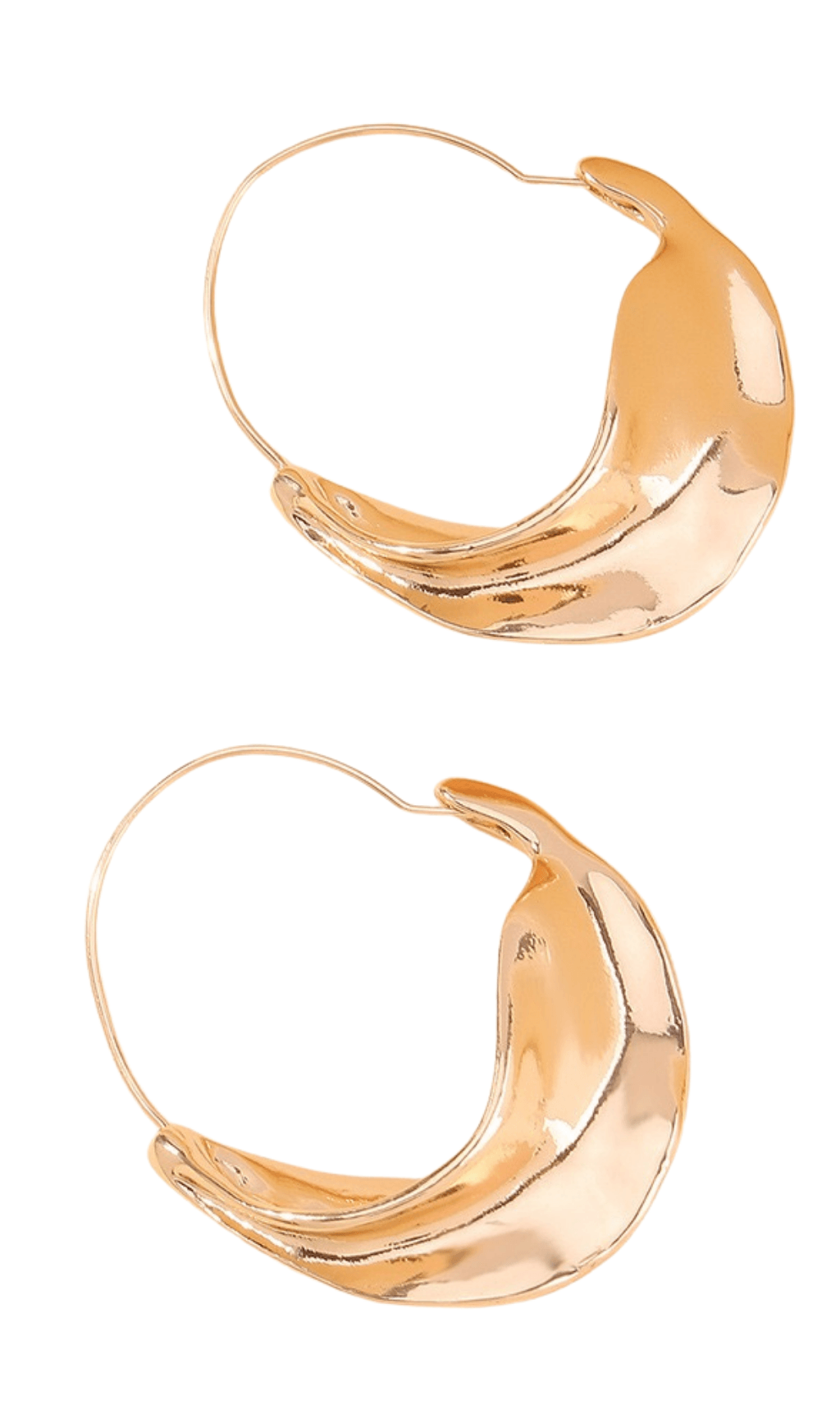 Alina Irregular Leaf Earrings – image 5