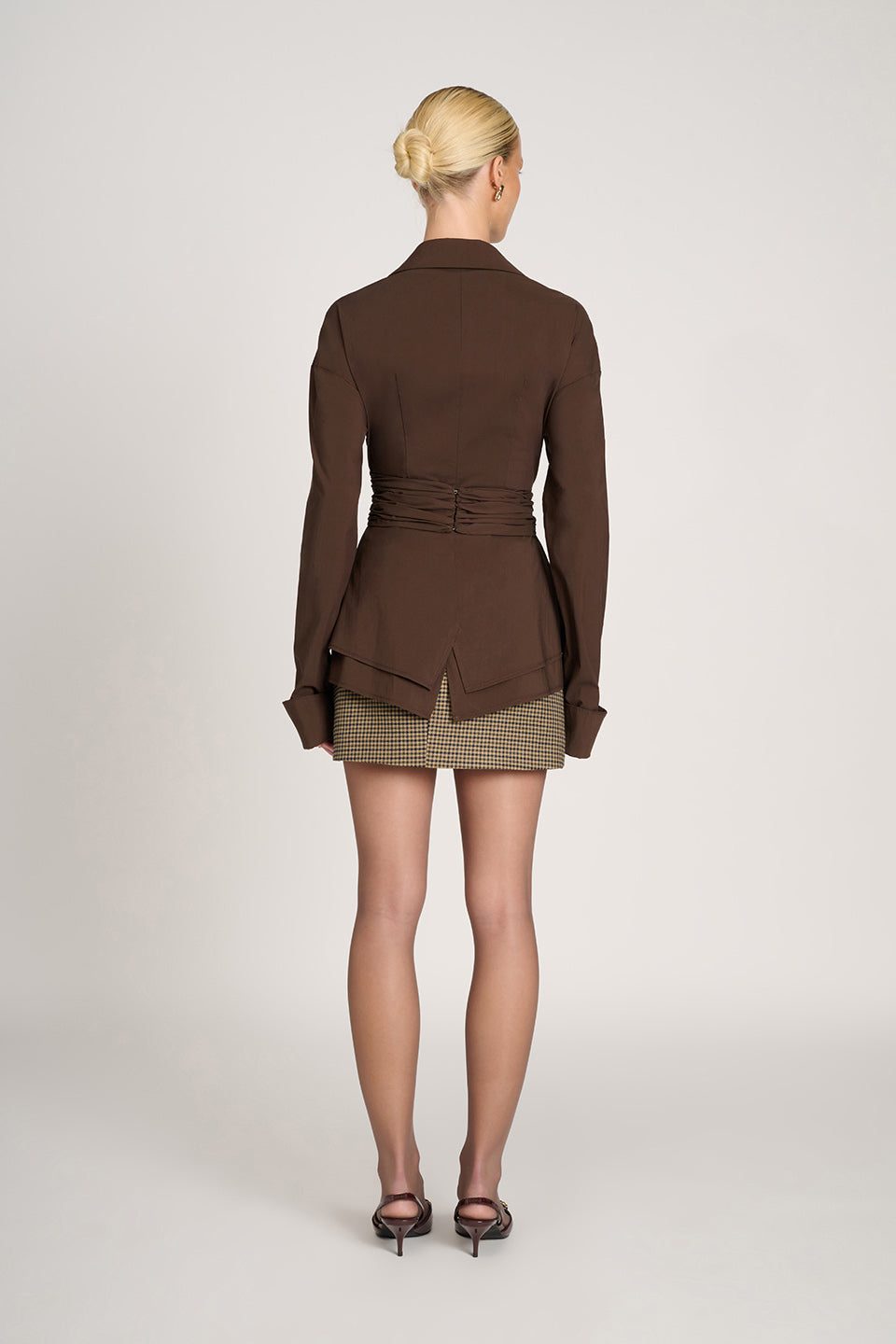 Damen Bluse mit Drapierter Taille | Elegante Bluse für Alltag und Büro