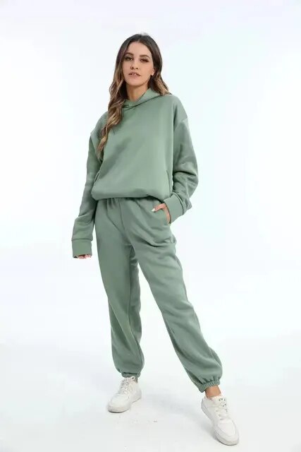 Damen Jogginganzug Winter | Bequemes Set für kalte Tage