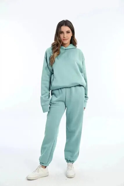Damen Jogginganzug Winter | Bequemes Set für kalte Tage