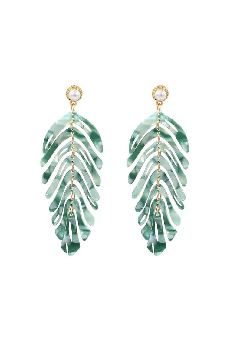 Amadeus Leaf Earrings – image 1
