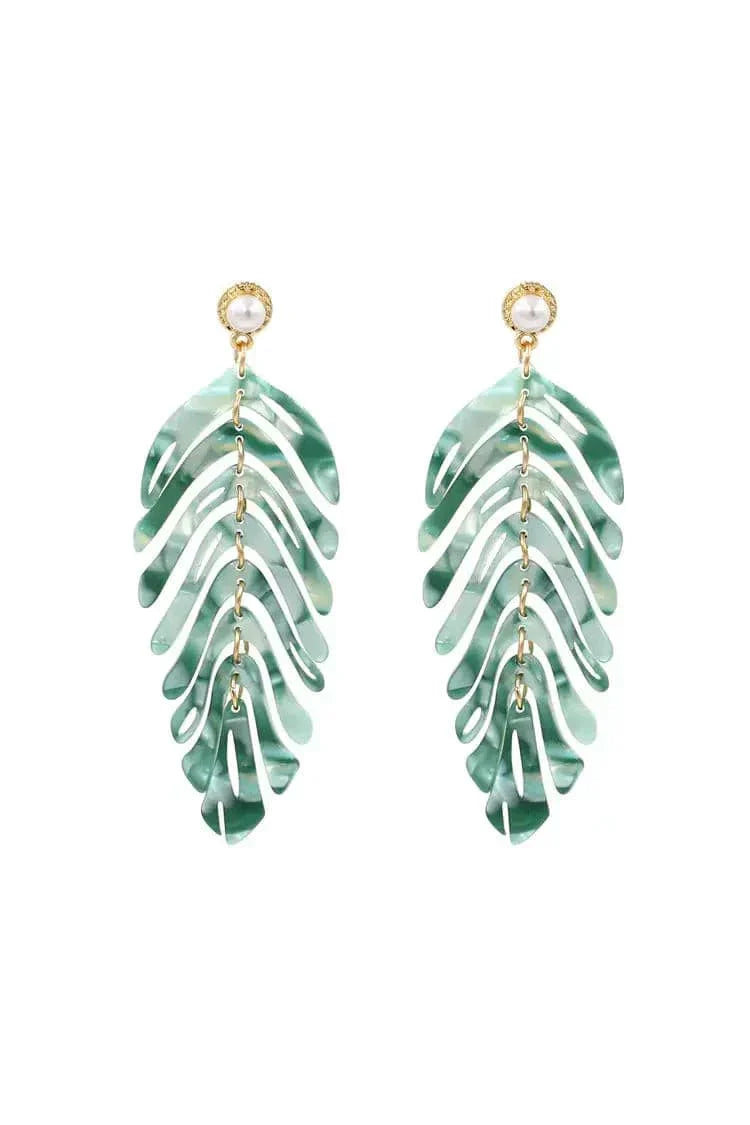 Flavia Leaf Earrings – image 1