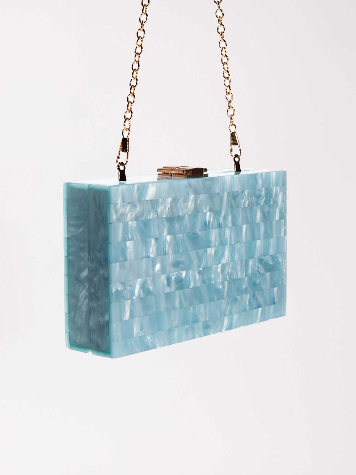 Majken Acrylic Convertible Clutch In Sky – image 3