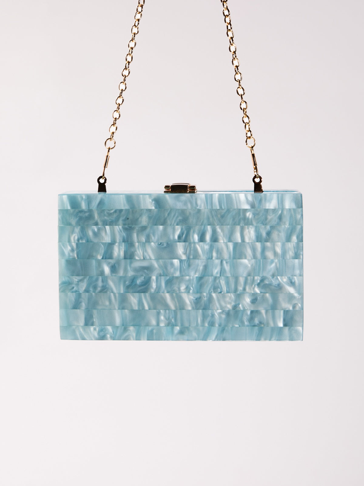 Majken Acrylic Convertible Clutch In Sky – image 2