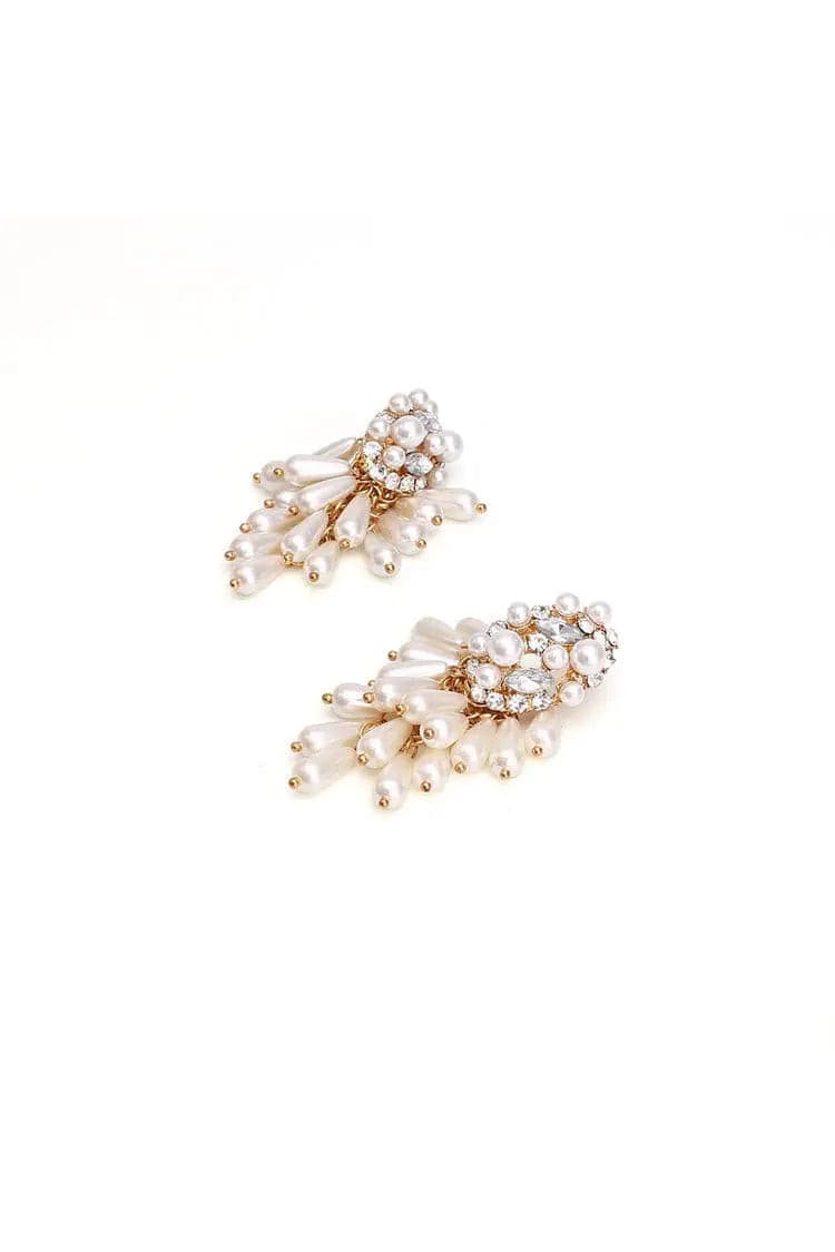 Vala Pearl Tassel Earrings – image 2