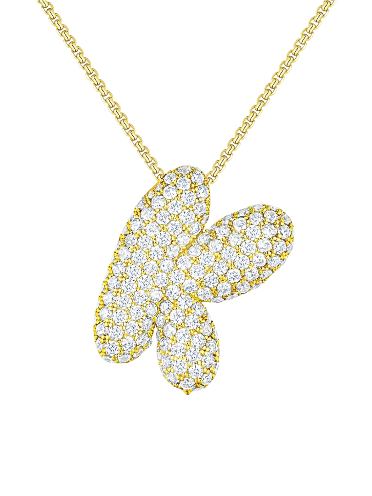 Luna Bubble Letter (A-Z) Necklace – image 18