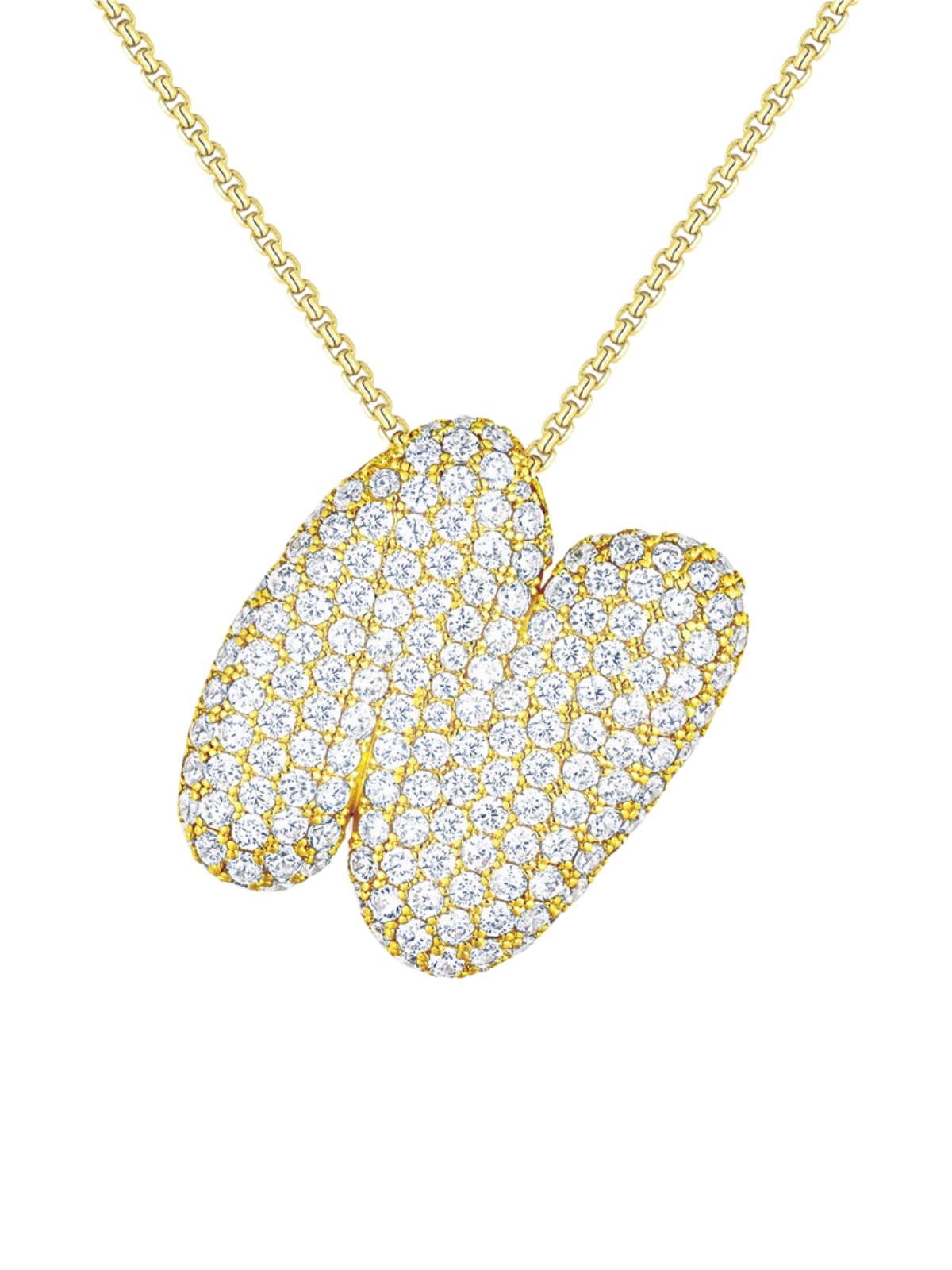 Luna Bubble Letter (A-Z) Necklace – image 21