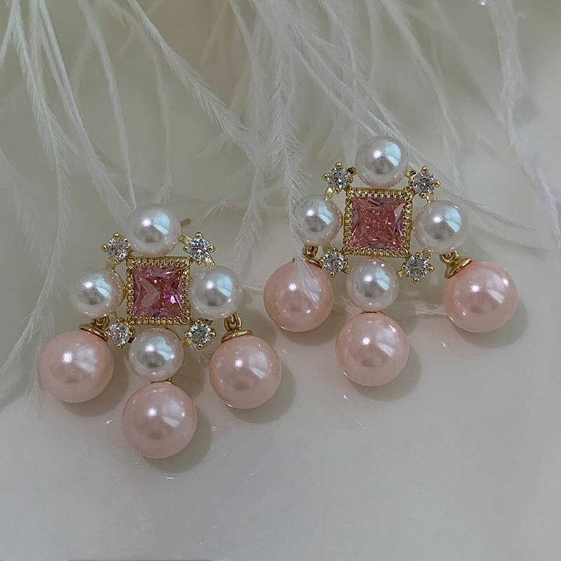 Arianna Pearl Earring In Pink – image 2